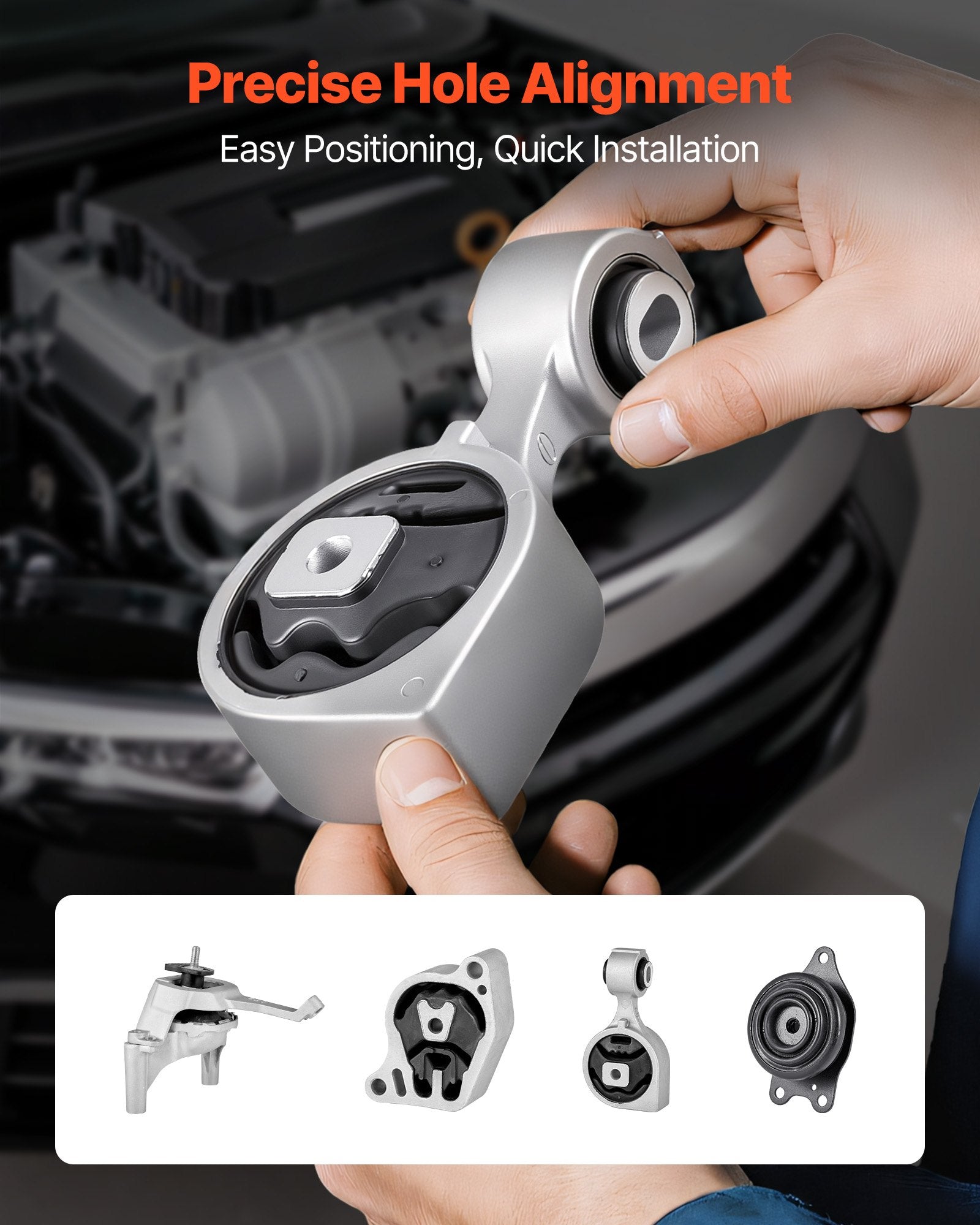 Engine and Transmission Motor Mount Kit for 2007–2017 Nissan Altima 2.5L L4 – OE# A4350, A4353, A4340, A4339 for Enhanced Stability & Comfort