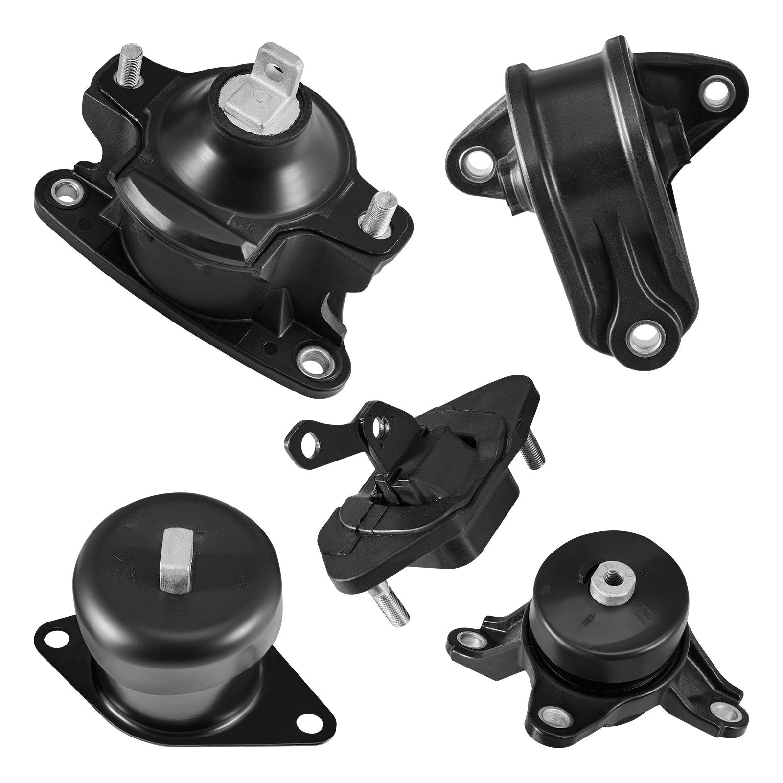 Engine & Transmission Mount Kit for Honda Accord 2008-2012, Acura TSX 2009-2013 - Set of 5, OE# A4565-A4584, Enhanced Stability & Comfort