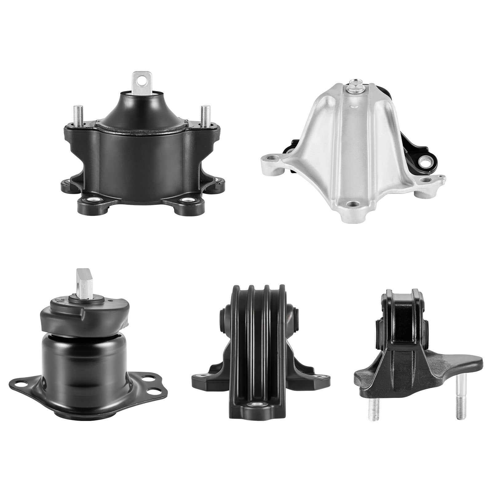 Engine & Transmission Mount Kit for 2013-2017 Honda Accord 2.4L L4 - Direct Fit, OE Compatible, Secure & Durable Support, Set of 5