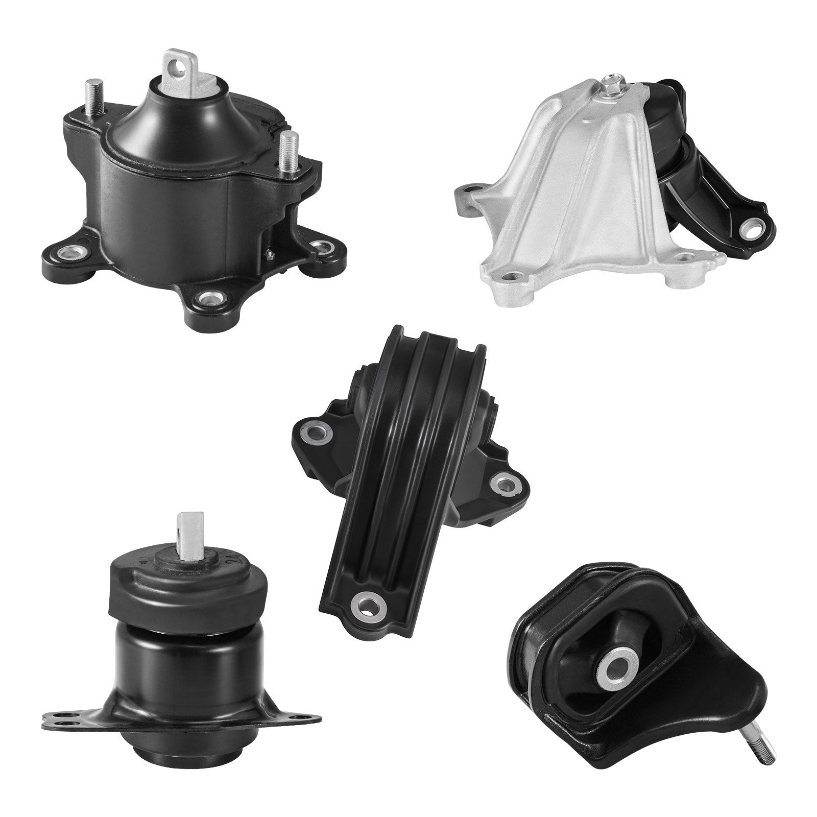 Engine & Transmission Mount Kit for 2013-2017 Honda Accord 2.4L L4 - Direct Fit, OE Compatible, Secure & Durable Support, Set of 5