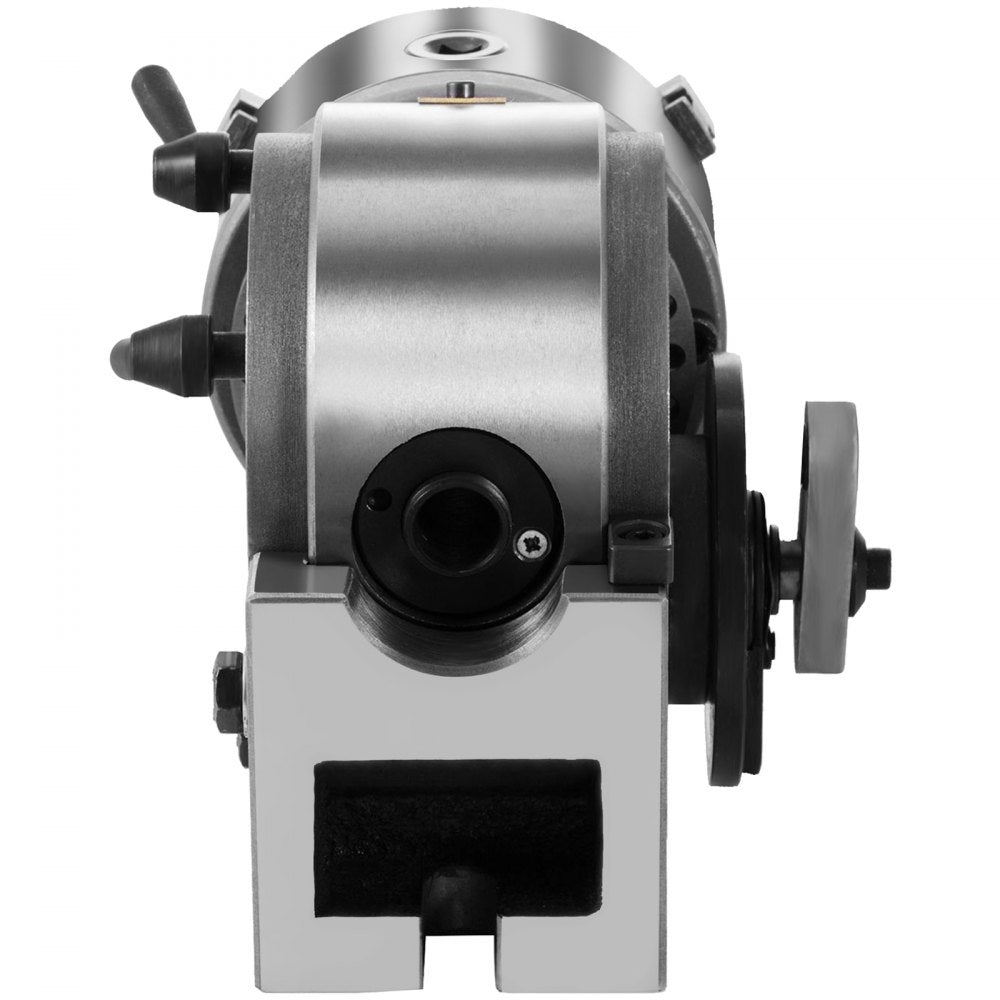Semi Universal Dividing Head Set with 6" 3-Jaw Chuck, Tailstock, and Dividing Plates for Precision Milling, Grinding, and Drilling Operations