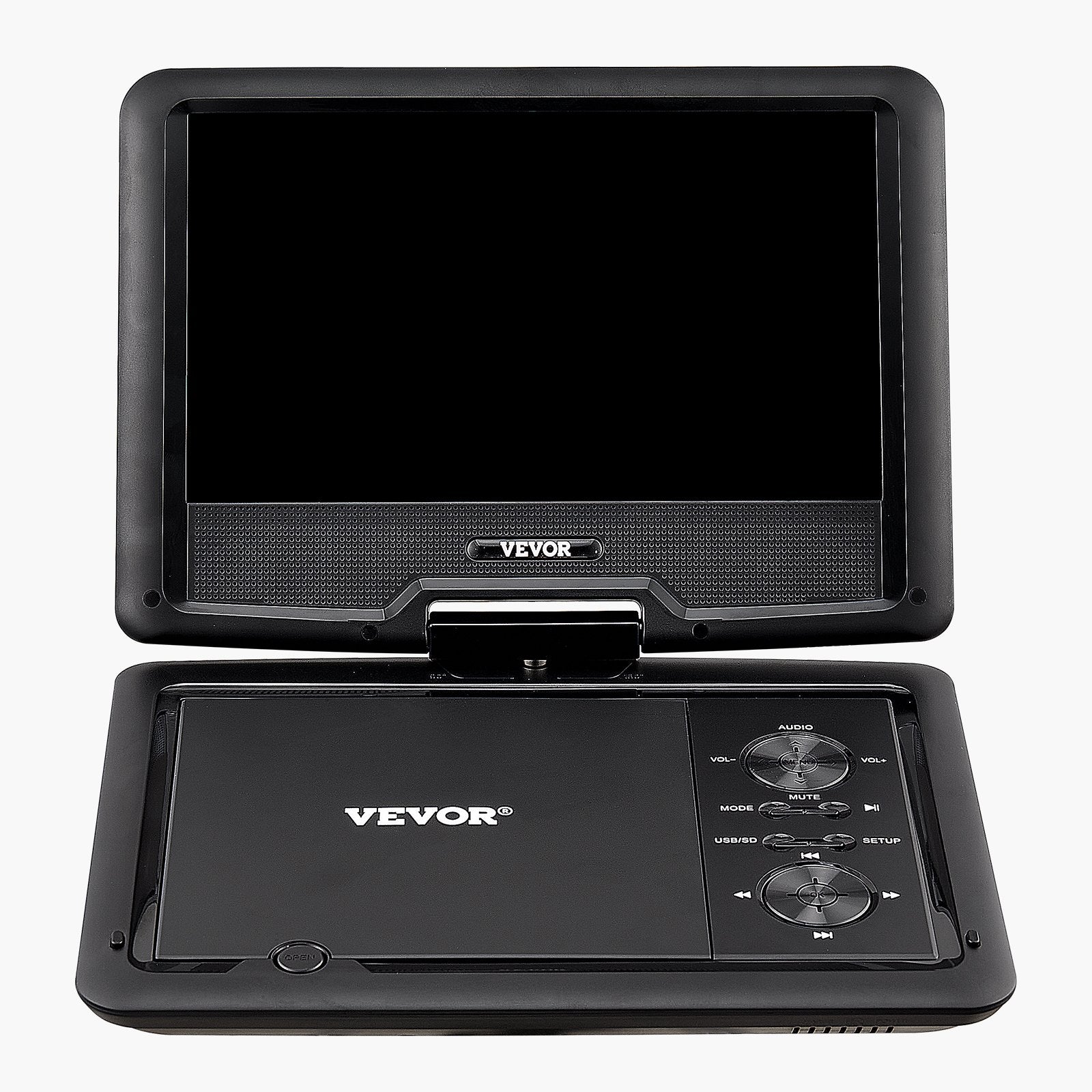 10.1" HD Portable DVD Player with Swivel Screen, 4-Hour Battery, Dual Speakers, TV/USB/SD/CD/DVD Sync, Car Charger, Remote & More