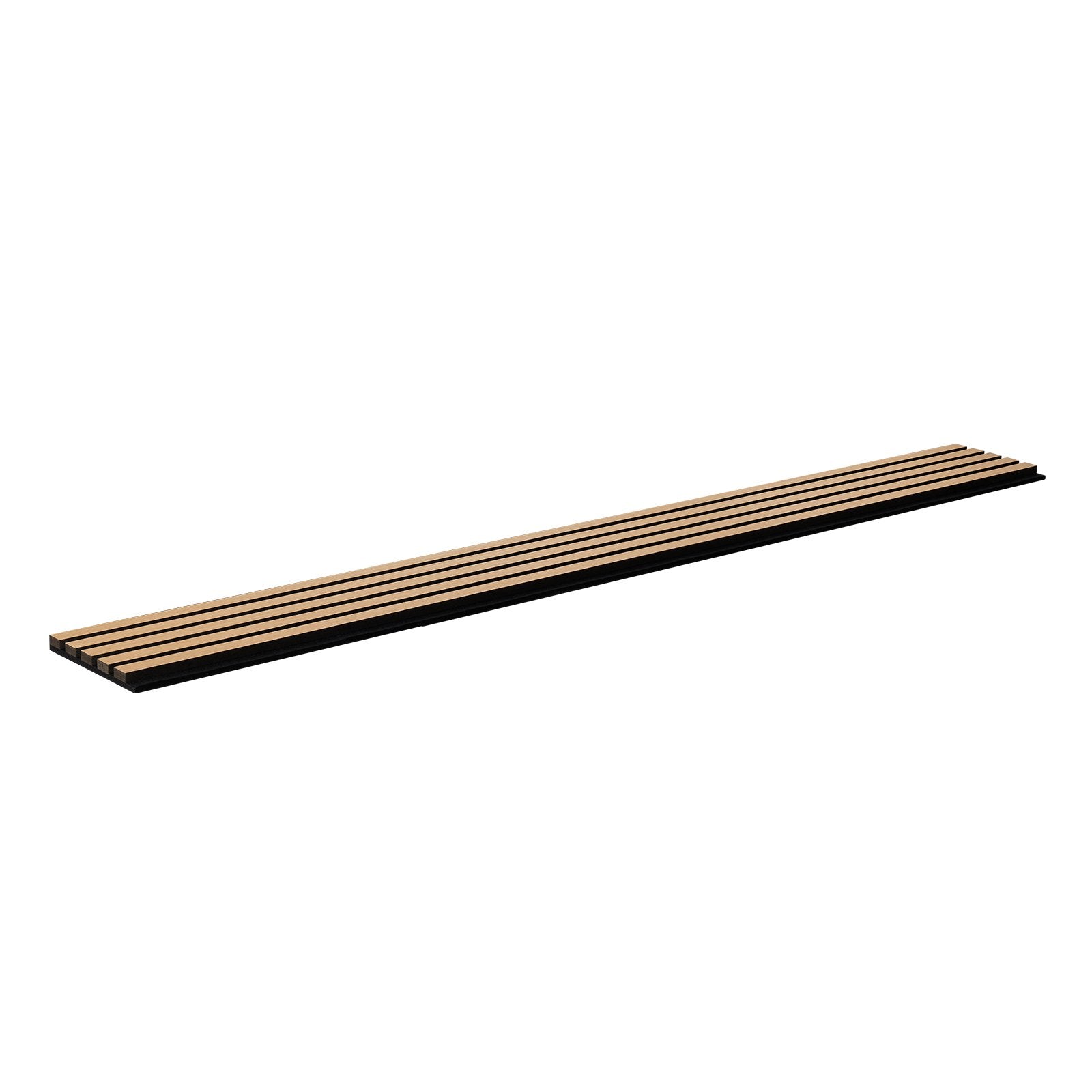 Elegant Light Oak Wood Slat Acoustic Panels, 7.9 x 94.5 inch - Modern MDF Wall Decor for Noise Reduction and Stylish Interior Design
