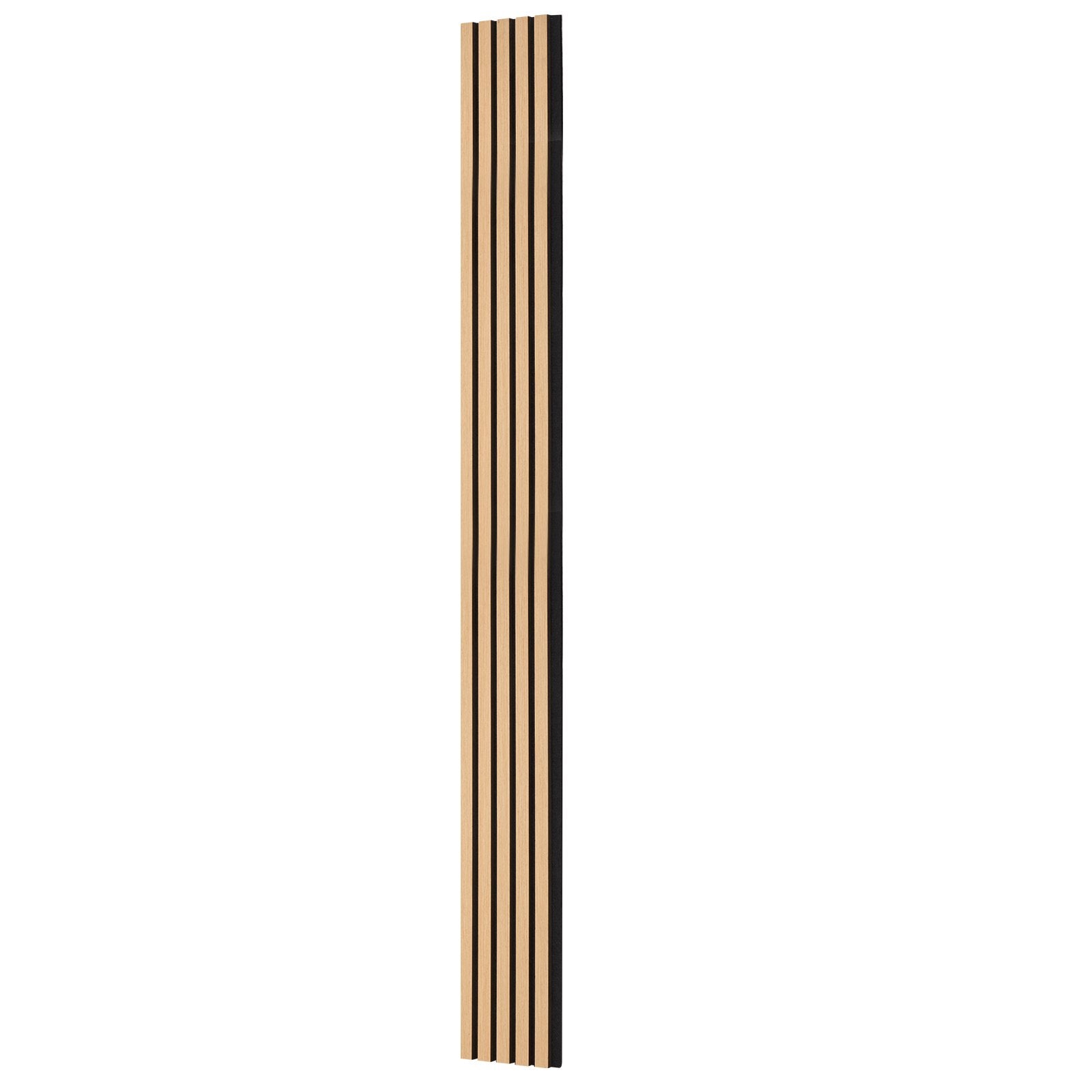 Elegant Light Oak Wood Slat Acoustic Panels, 7.9 x 94.5 inch - Modern MDF Wall Decor for Noise Reduction and Stylish Interior Design