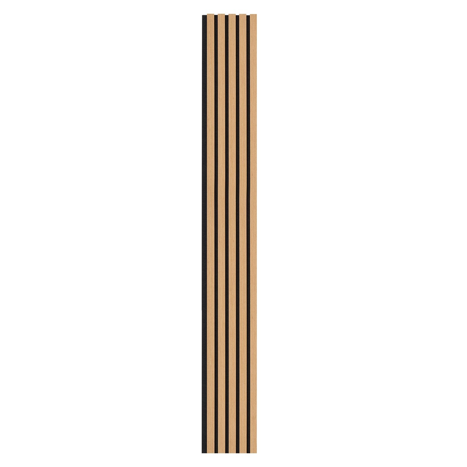 Elegant Light Oak Wood Slat Acoustic Panels, 7.9 x 94.5 inch - Modern MDF Wall Decor for Noise Reduction and Stylish Interior Design