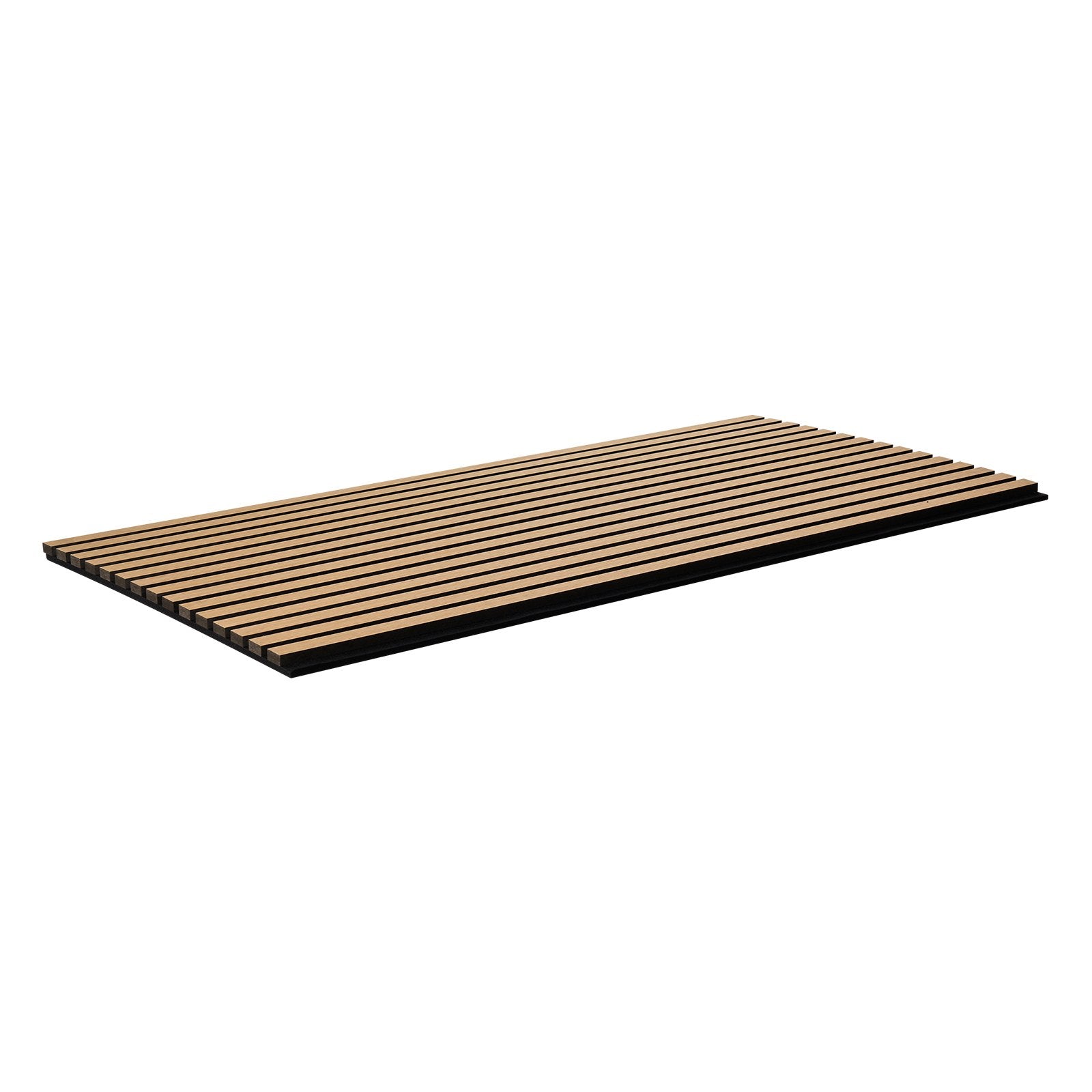 Modern Light Oak Wood Slat Acoustic Panels, 23.6"x47.2" MDF Wall Decor - Noise Reduction, Easy Install, Faux Panels for Stylish Interiors