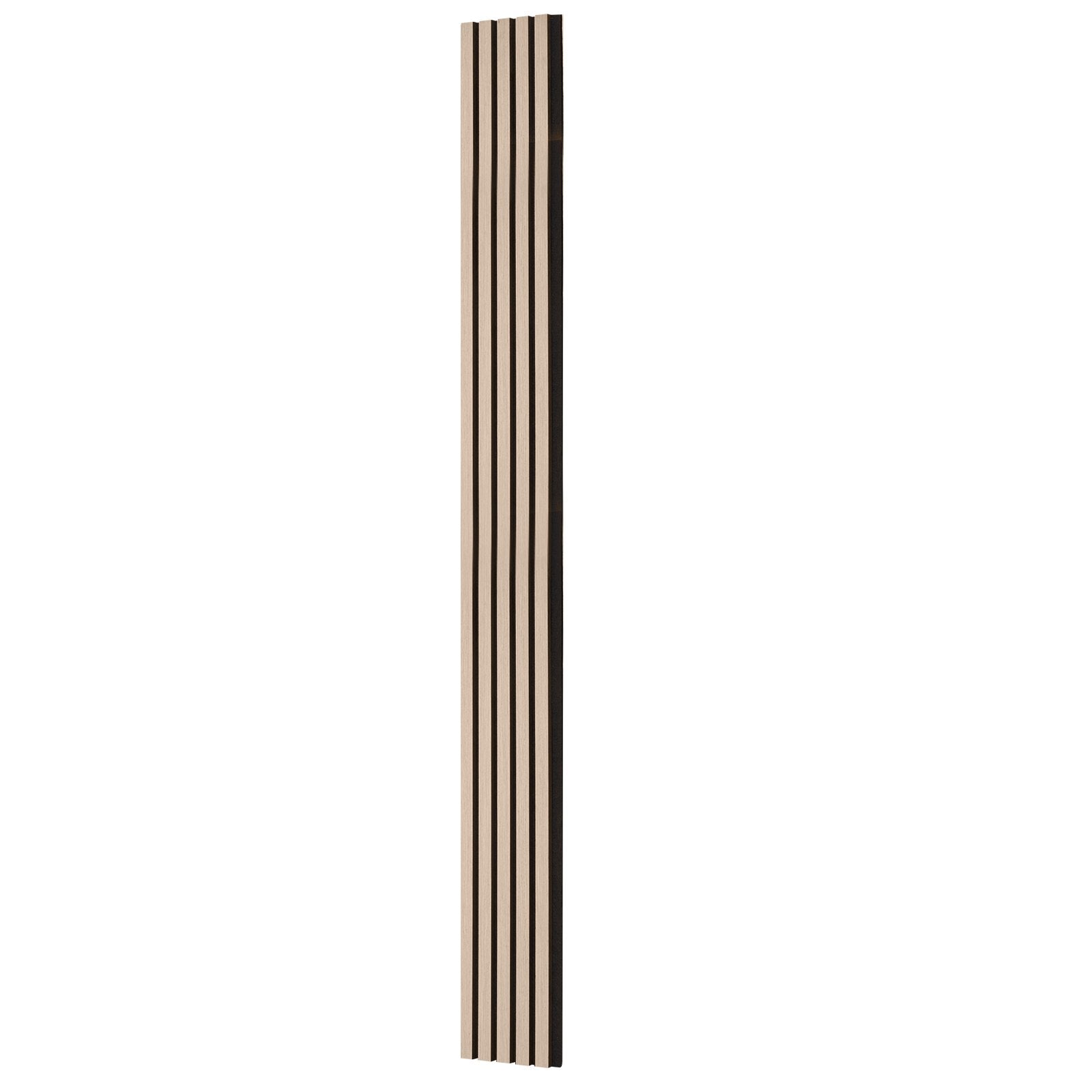 Silver Wood Acoustic Wall Panels - Modern MDF Faux Wood Slat Boards for Noise Reduction, Stylish Interior Decor, 7.9" x 94.5"