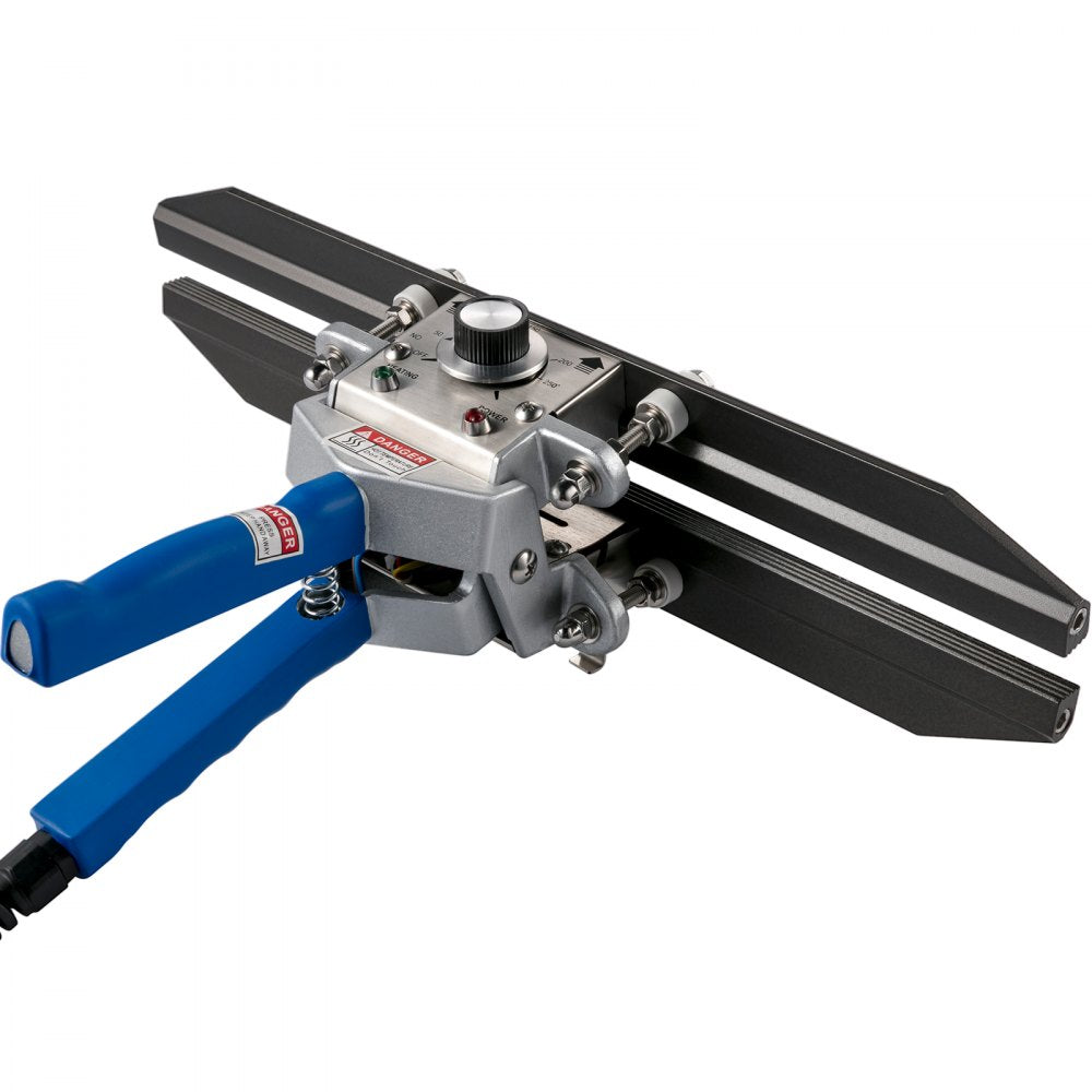 Portable 16" Heat Crimp Sealer with Adjustable Temperature for Various Bag Types, 500W/110V Power