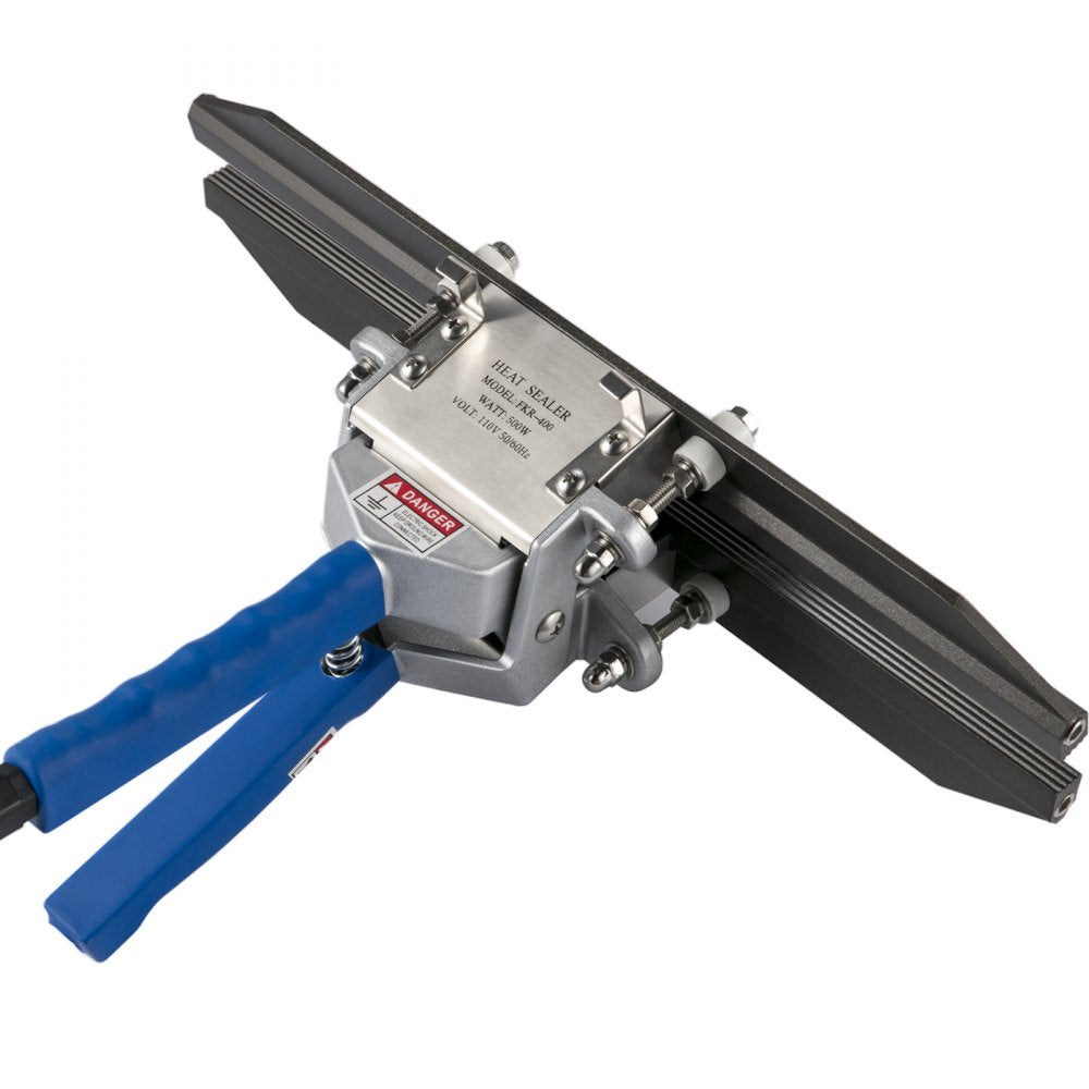 Portable 16" Heat Crimp Sealer with Adjustable Temperature for Various Bag Types, 500W/110V Power