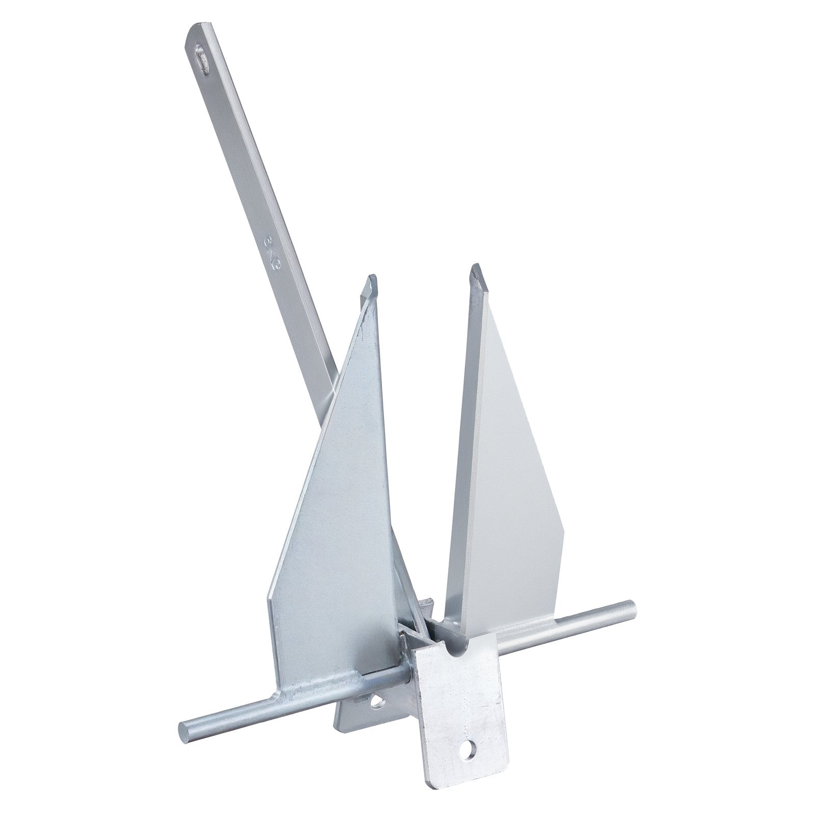 Heavy-Duty 13 LBS Marine Boat Anchor Kit with Galvanized Steel, 7.9' Chain, 101' Rope, Perfect for Small Vessels, Seas, Rivers, Shores Anchoring