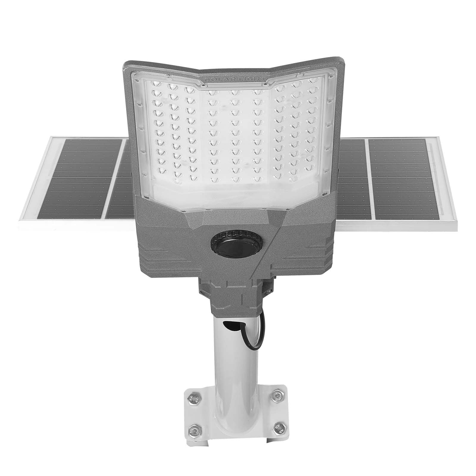 High-Powered 12000W Solar Street Light with RF Remote - 900000LM LED Flood Lamp, IP65 Waterproof for Parking Lot, Driveway, Yard Security