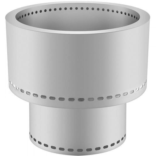 VEVOR Smokeless Fire Pit, Stainless Steel Stove Bonfire, Large 20 inch Diameter Wood Burning Fire Pit, Outdoor Stove Bonfire Fire Pit, Portable Smokeless Fire Bowl for Picnic Camping Backyard Silver