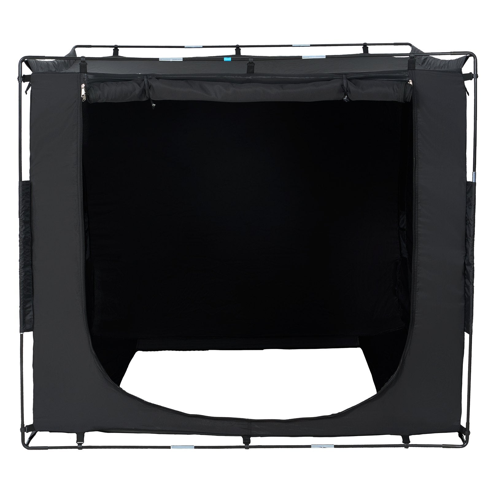 Full-Size Blackout Bed Tent Canopy - Breathable 3-Door Privacy Shelter for Kids and Adults, Pongee Fabric, Easy Setup, Versatile Use