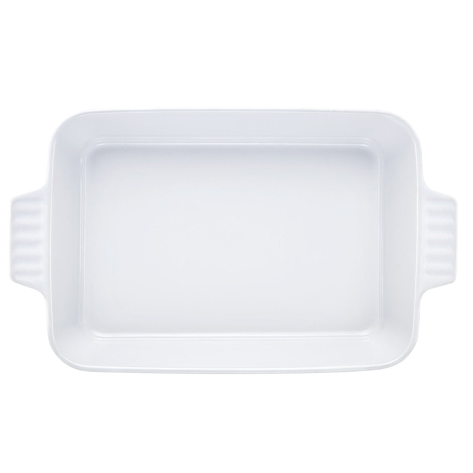 Large Ceramic Baking Dish with Double Handles for Oven - 9" x 13" Rectangular Pan Ideal for Lasagna, Casserole, and Holiday Serving