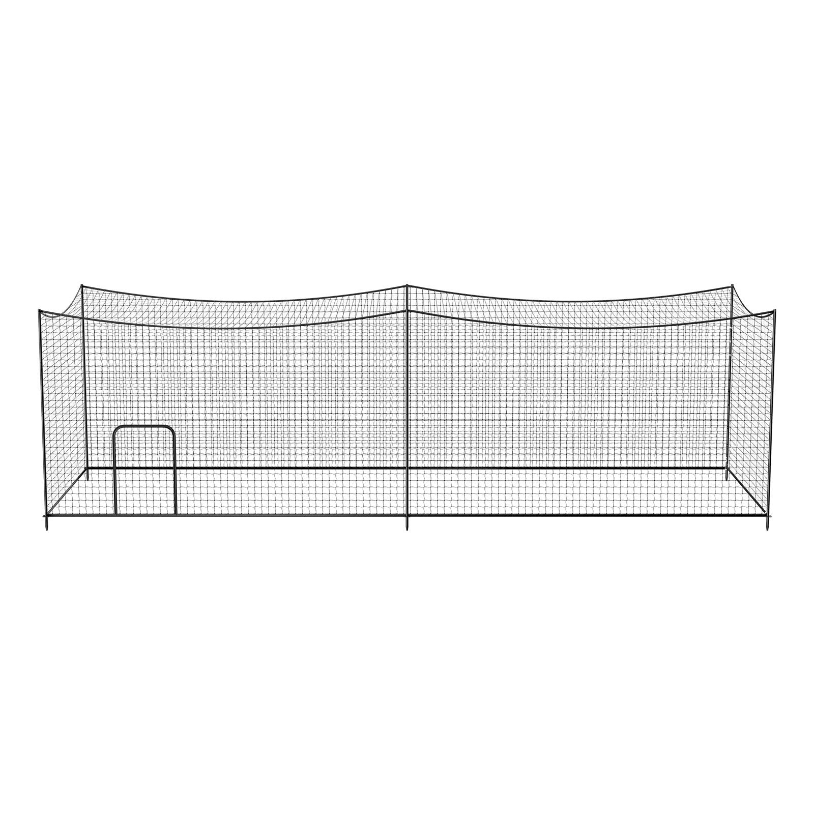 Freestanding Portable Baseball Batting Cage - 35x10.5x10.2 FT with Durable 45-Ply HDPE Netting for Indoor & Outdoor Training, Easy Setup
