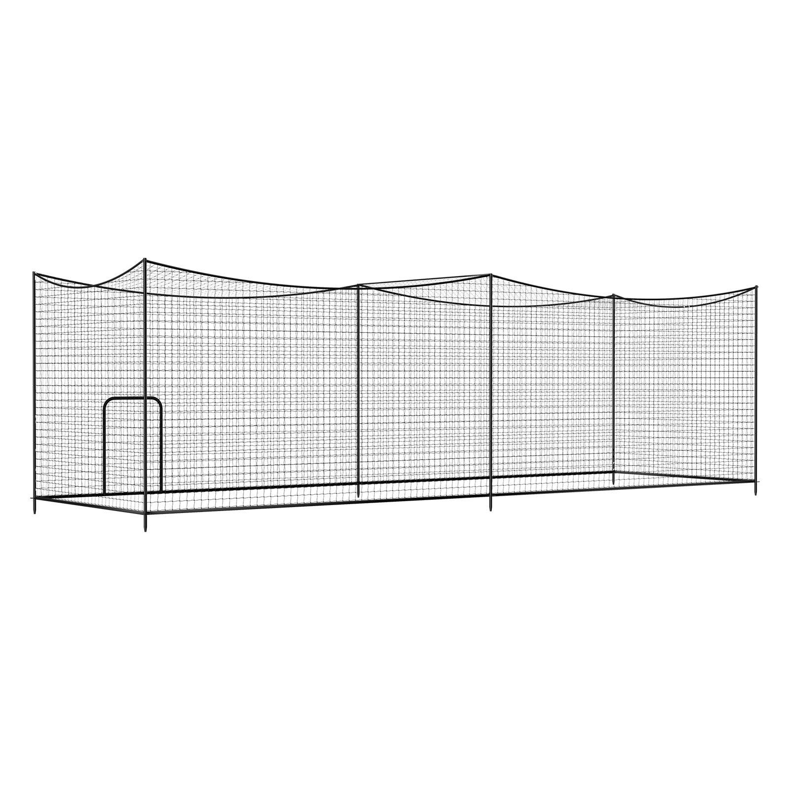 Freestanding Portable Baseball Batting Cage - 35x10.5x10.2 FT with Durable 45-Ply HDPE Netting for Indoor & Outdoor Training, Easy Setup