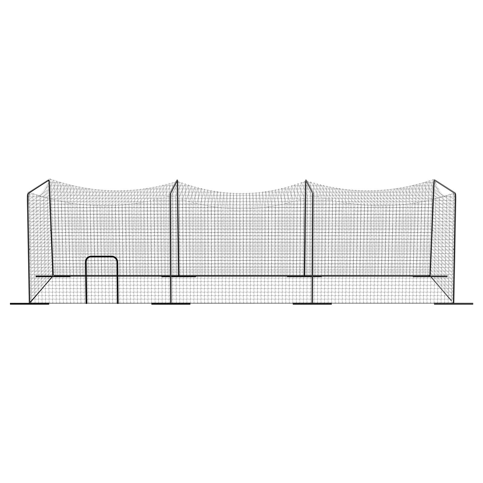 Freestanding Portable Baseball Batting Cage, 39.4 x 12.1 x 10.2 FT, Durable HDPE Netting, Indoor Outdoor Practice, Easy Setup, Multi-Sport Training