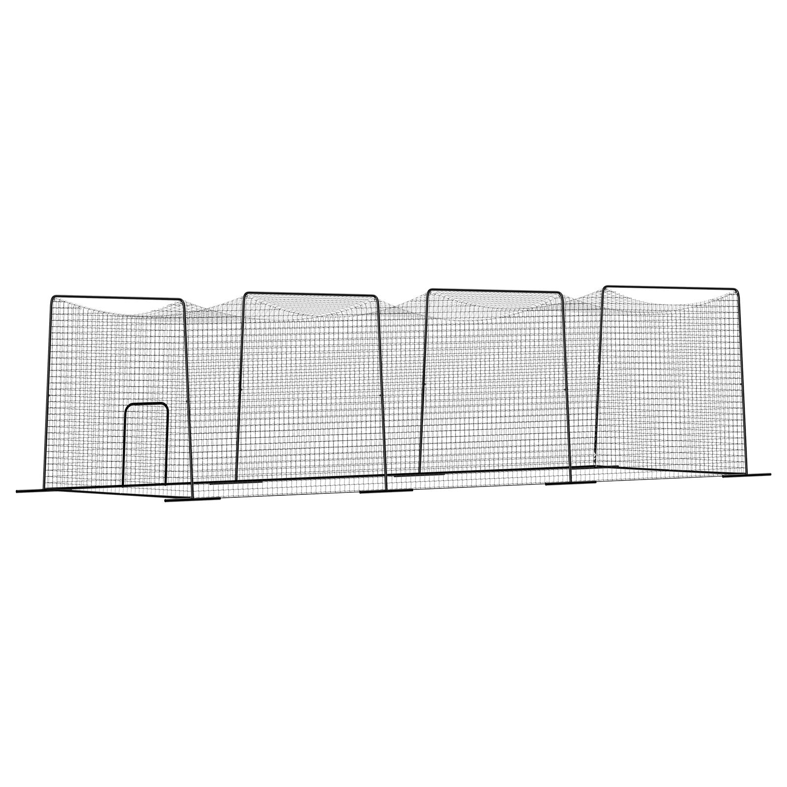 Freestanding Portable Baseball Batting Cage, 39.4 x 12.1 x 10.2 FT, Durable HDPE Netting, Indoor Outdoor Practice, Easy Setup, Multi-Sport Training