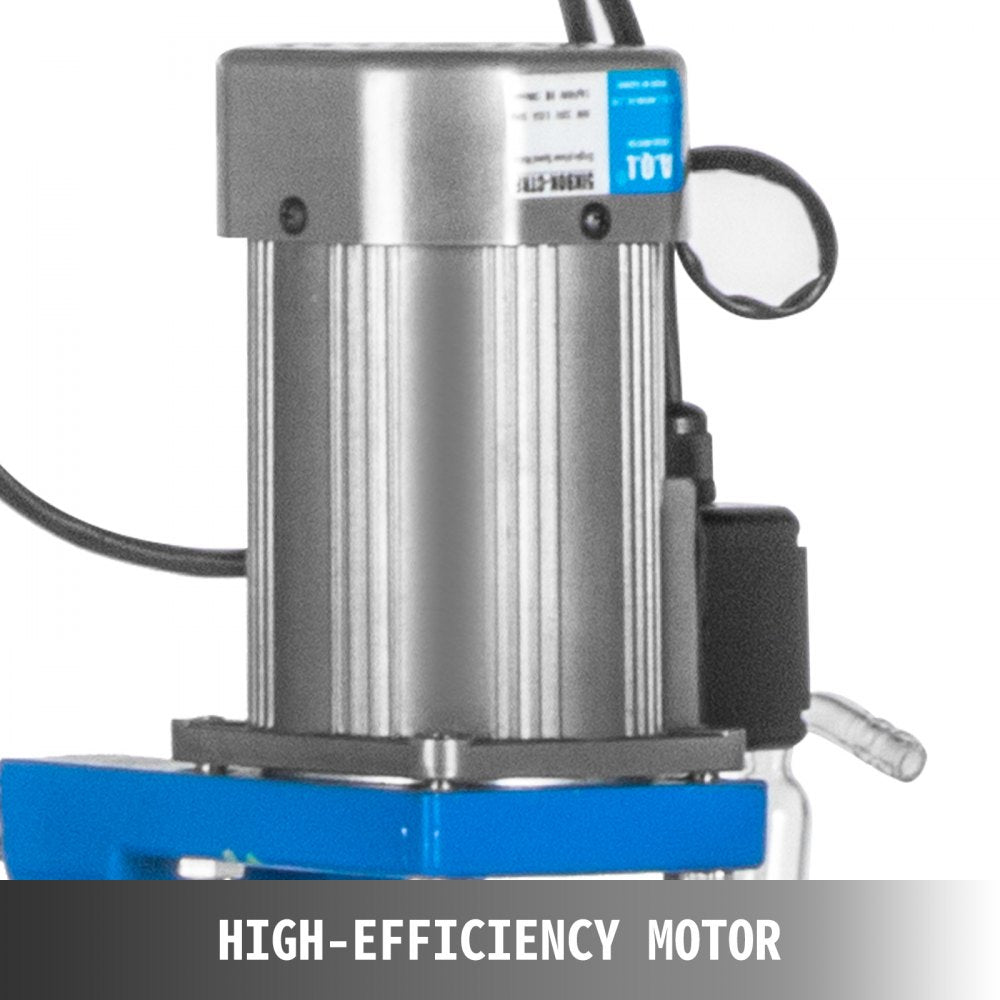5L Laboratory Glass Reaction Vessel with Jacketed Design and Digital Display for Distillation and Experimentation