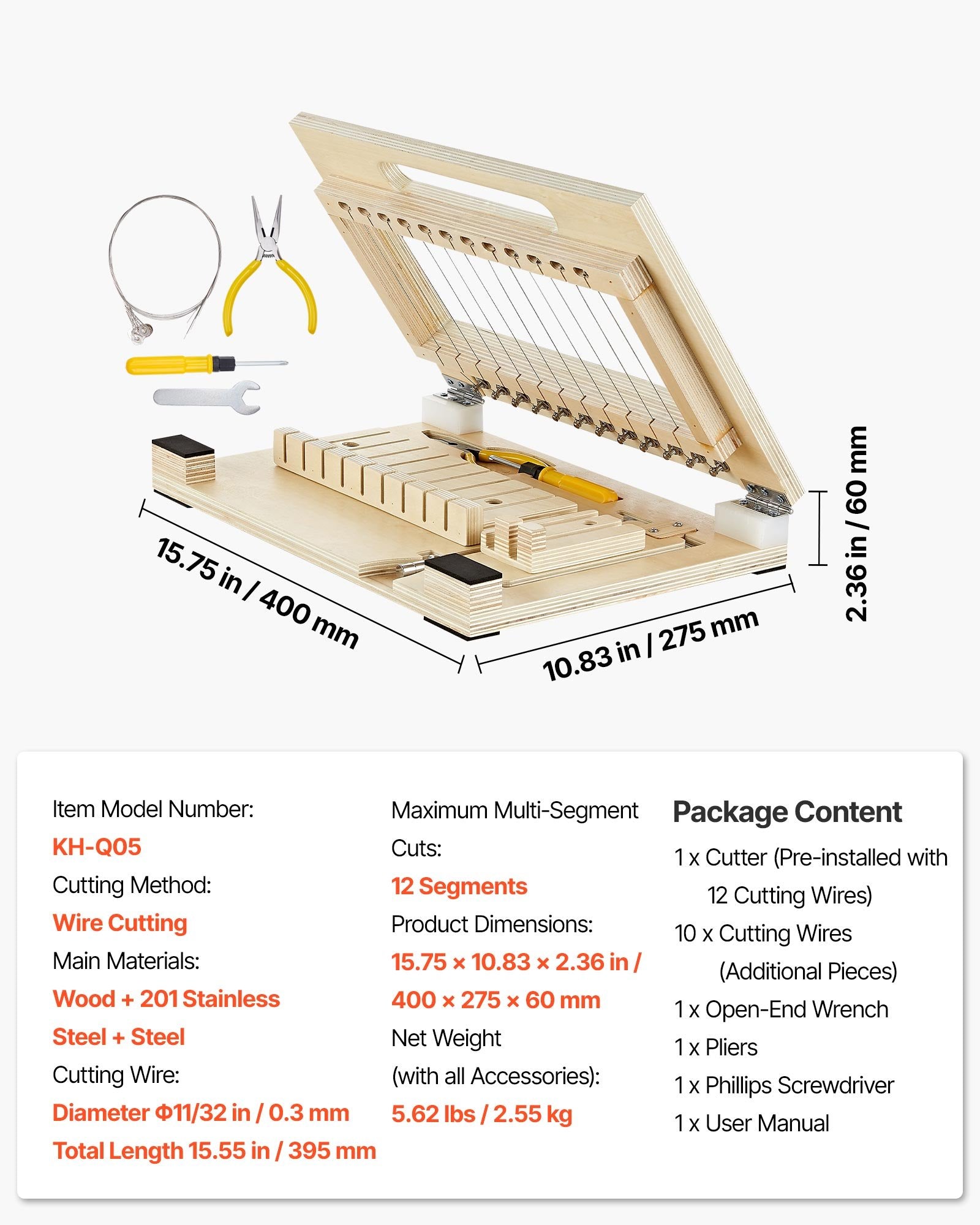 Precision Soap & Candle Cutter: 1-12 Bars, 1-Inch Accuracy, Wood & Steel Frame, Extra Wires, DIY Tool for Efficient Handmade Projects