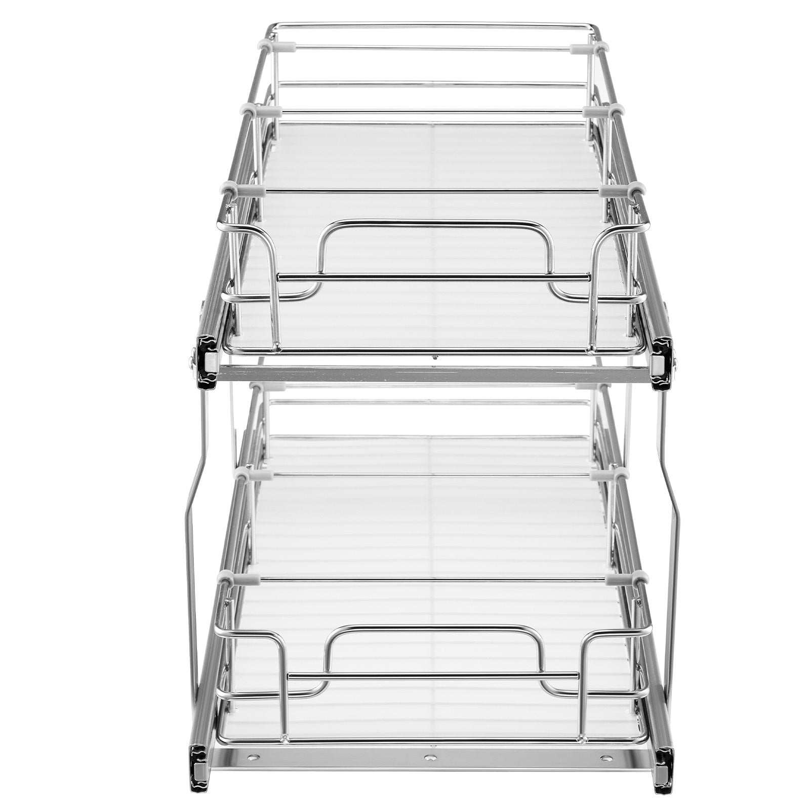 Heavy Duty Pull Out Cabinet Organizer - Steel Slide Out Pantry Shelves, Under Sink Storage, Durable Roll Out Drawers, Easy Install, Space-Saving Design