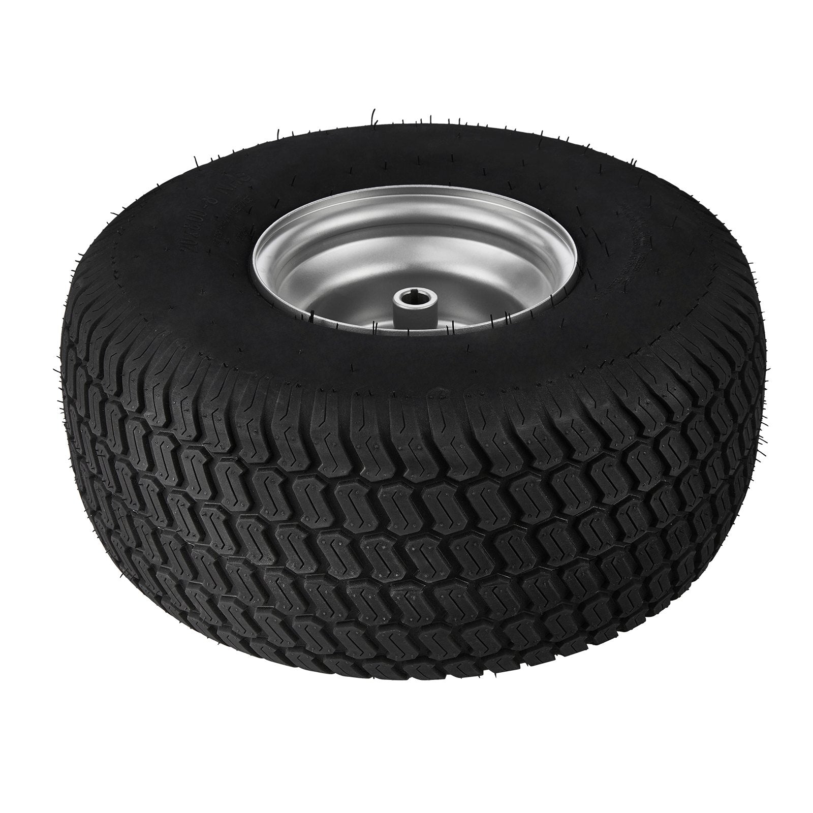 2-Pack 20x8-8" Tubeless Lawn Mower Tires with Rim, S-Turf Pneumatic Tires for Riding Mowers, 3.5" Offset Hub, 3/4" Bushing