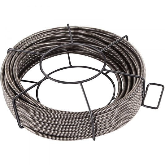 VEVOR Drain Cleaning Cable 100 Feet x 1/2 Inch Solid Core Cable Sewer Cable Drain Auger Cable Cleaner Snake Clog Pipe Drain Cleaning Cable Sewer Drain Auger Snake Pipe
