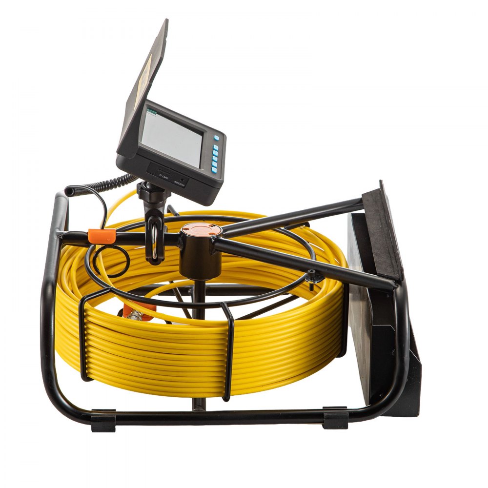 Long Cable Pipeline Inspection Camera with LCD Monitor and DVR Function