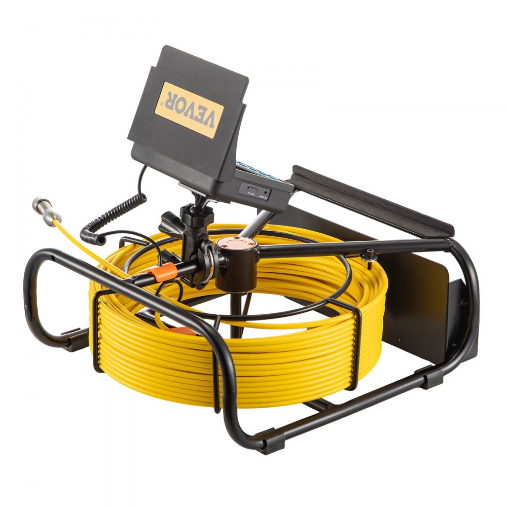 Professional-Grade Pipeline Inspection Camera with 164FT Snake Cable, 4.3" Screen, Waterproof IP68 Design, and LED Lights for Plumbing and Drain Maintenance