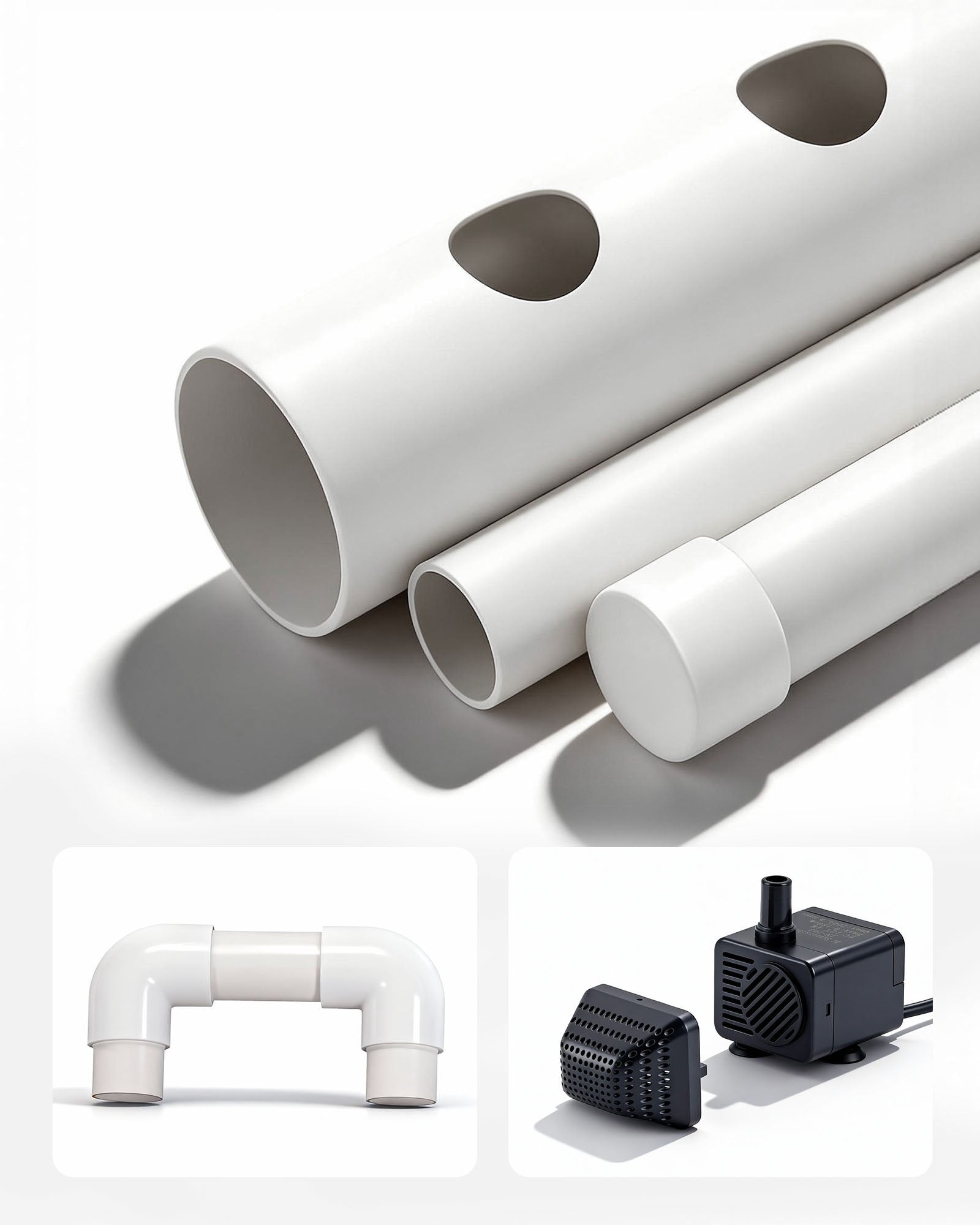 3-Tier Hydroponic Growing System Kit with 108 Sites, Timed Irrigation, Thickened UPVC Pipes for Indoor Home Garden Vegetables and Herbs