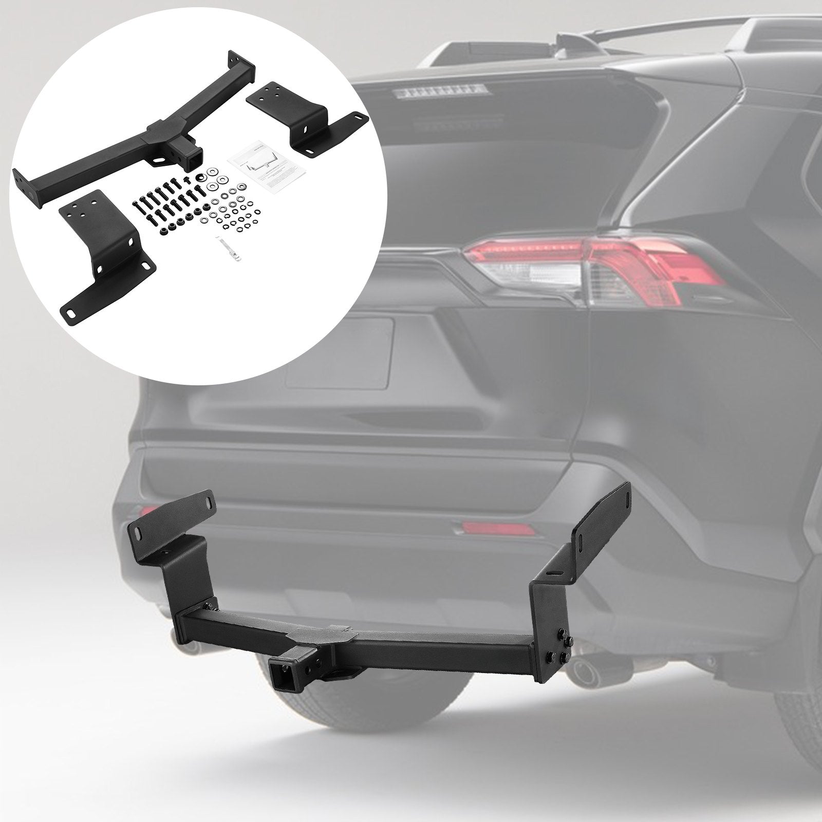 Durable Class 3 Hitch for 2019-2023 Toyota RAV4 - 2-Inch Receiver, 6000 lbs Capacity, Fits Ball Mount, Cargo Carrier & More