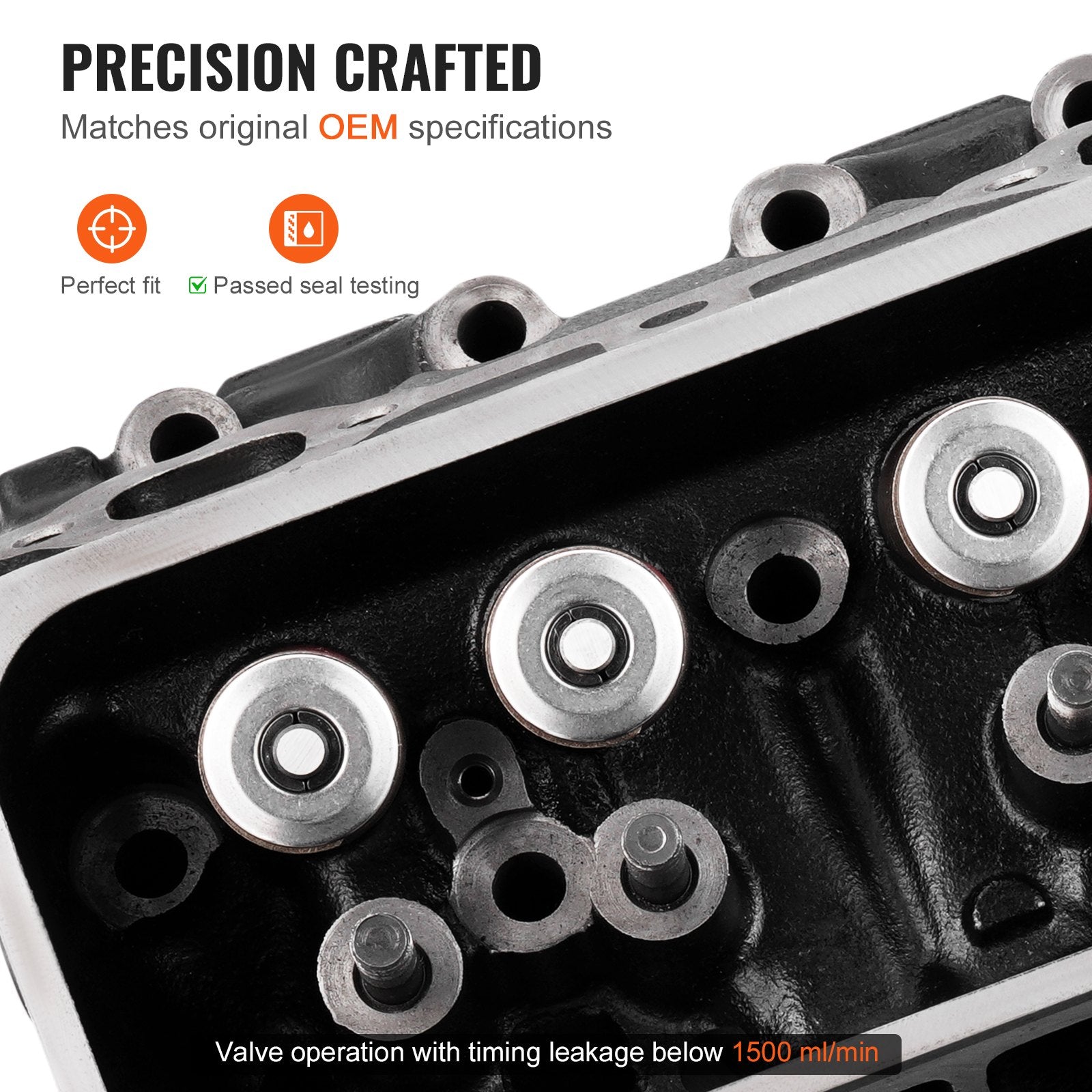 Replacement Engine Cylinder Head Assembly for CHEVROLET, GMC, ESCALADE, SUBURBAN, TAHOE - Durable Cast Iron, High Precision, Enhanced Efficiency