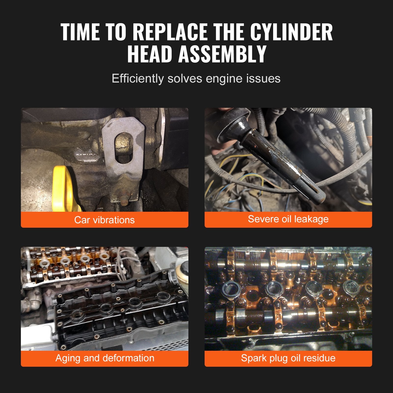 High-Performance Aluminum Cylinder Head Assembly for SBC Engines: 327/350/383, Corvette, Camaro, Z06 - Enhanced Fuel Efficiency & Precision