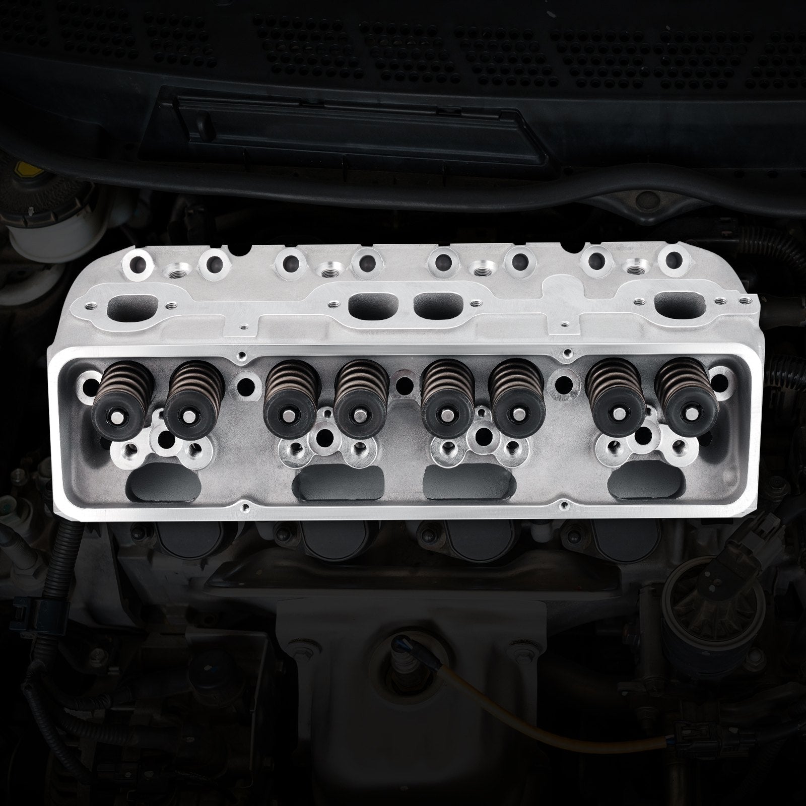 High-Performance Aluminum Cylinder Head Assembly for SBC Engines: 327/350/383, Corvette, Camaro, Z06 - Enhanced Fuel Efficiency & Precision