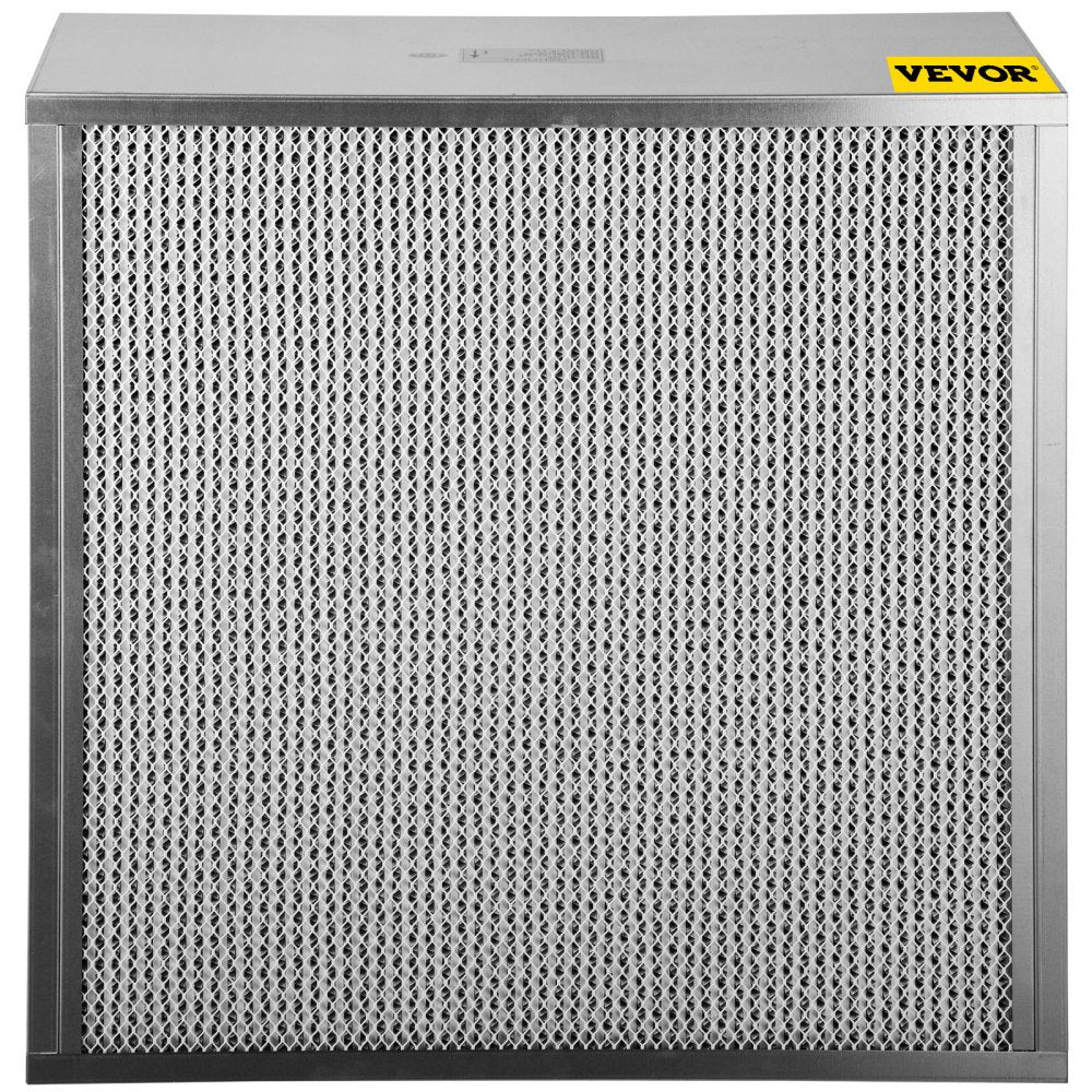 VEVOR Filter Replacement, 24''x24''x11.5'' AC Filter, True HEPA Pleated Air Filter, Air Filter Replacement with Durable Galvanized Frame, 99.97% Standard Filter Compatible for HEPA Filter Novair 2000