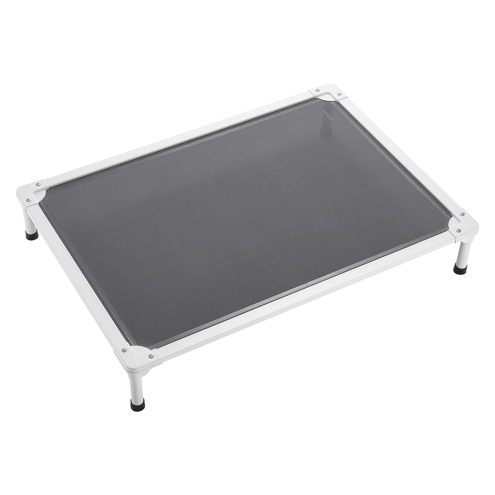 Title: Large Dog Elevated Bed with Heavy-Duty Aluminum Frame - Portable, Cooling, Indoor & Outdoor Hammock, Easy Assembly, Gray