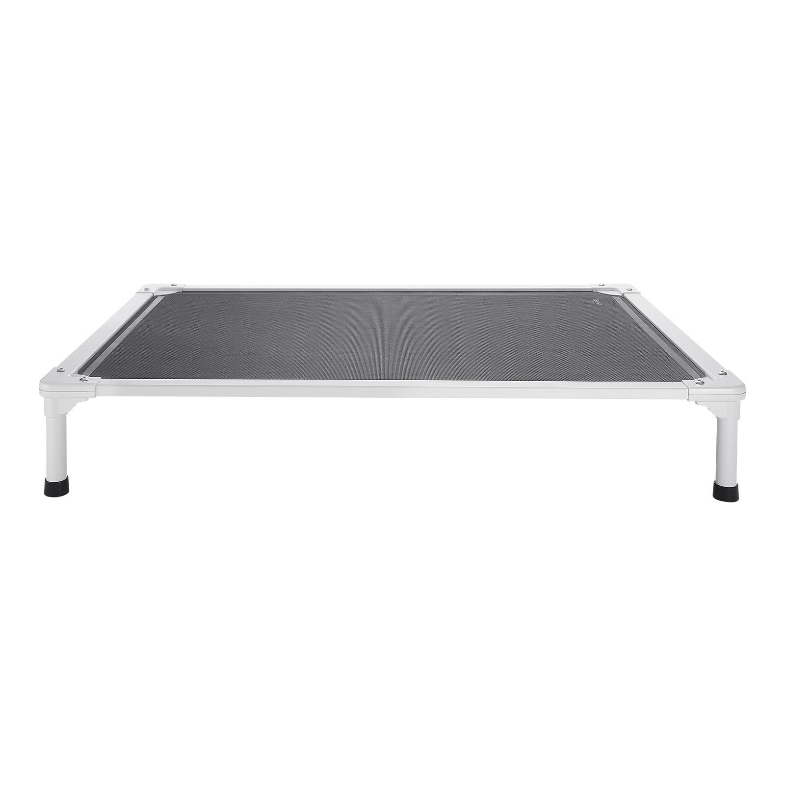 Title: Large Dog Elevated Bed with Heavy-Duty Aluminum Frame - Portable, Cooling, Indoor & Outdoor Hammock, Easy Assembly, Gray