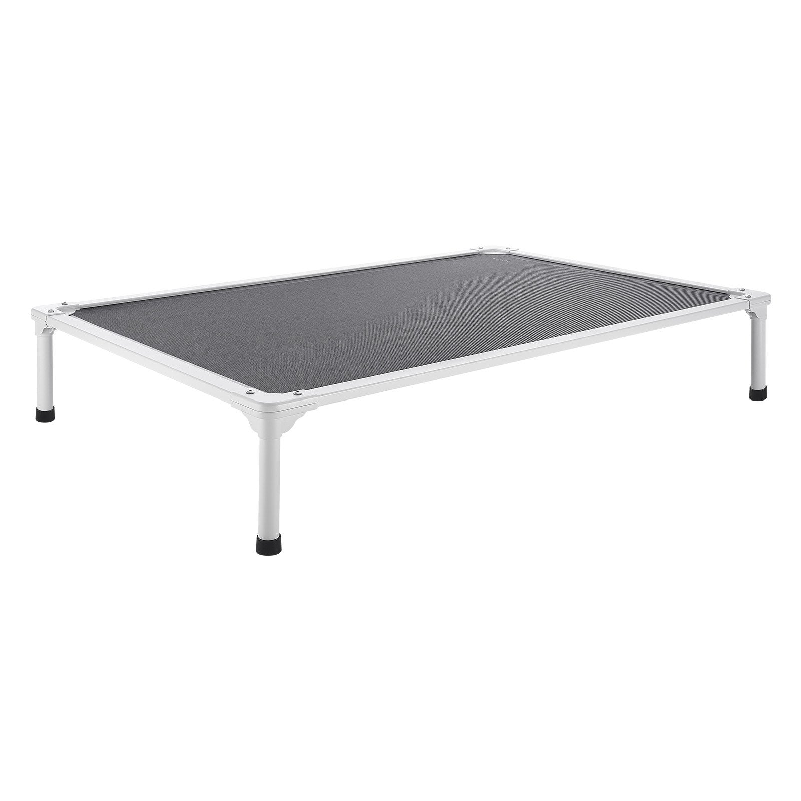 XL Elevated Dog Bed with Heavy-Duty Aluminum Frame, Portable Raised Cot for Large Pets, Breathable Waterproof Mesh, Indoor & Outdoor Cooling Hammock, Grey