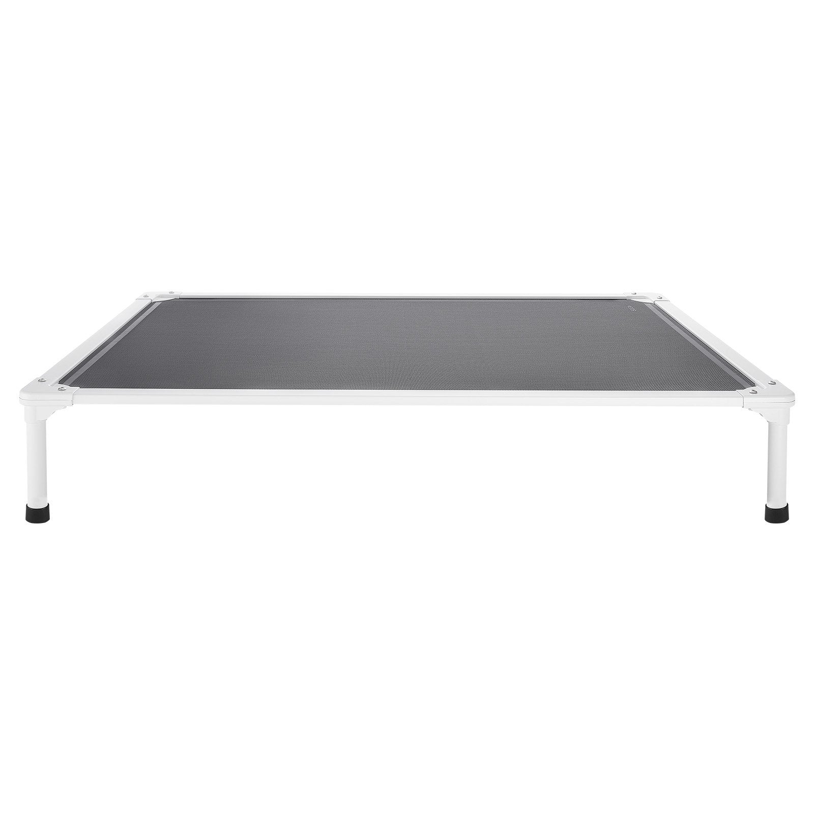 XL Elevated Dog Bed with Heavy-Duty Aluminum Frame, Portable Raised Cot for Large Pets, Breathable Waterproof Mesh, Indoor & Outdoor Cooling Hammock, Grey