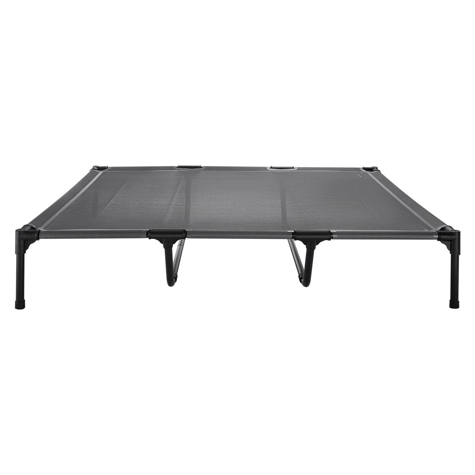 XL Elevated Dog Bed with Steel Frame & Breathable Mesh for Large Dogs - Portable, Indoor & Outdoor Cooling Cot, Gray, Easy Assembly