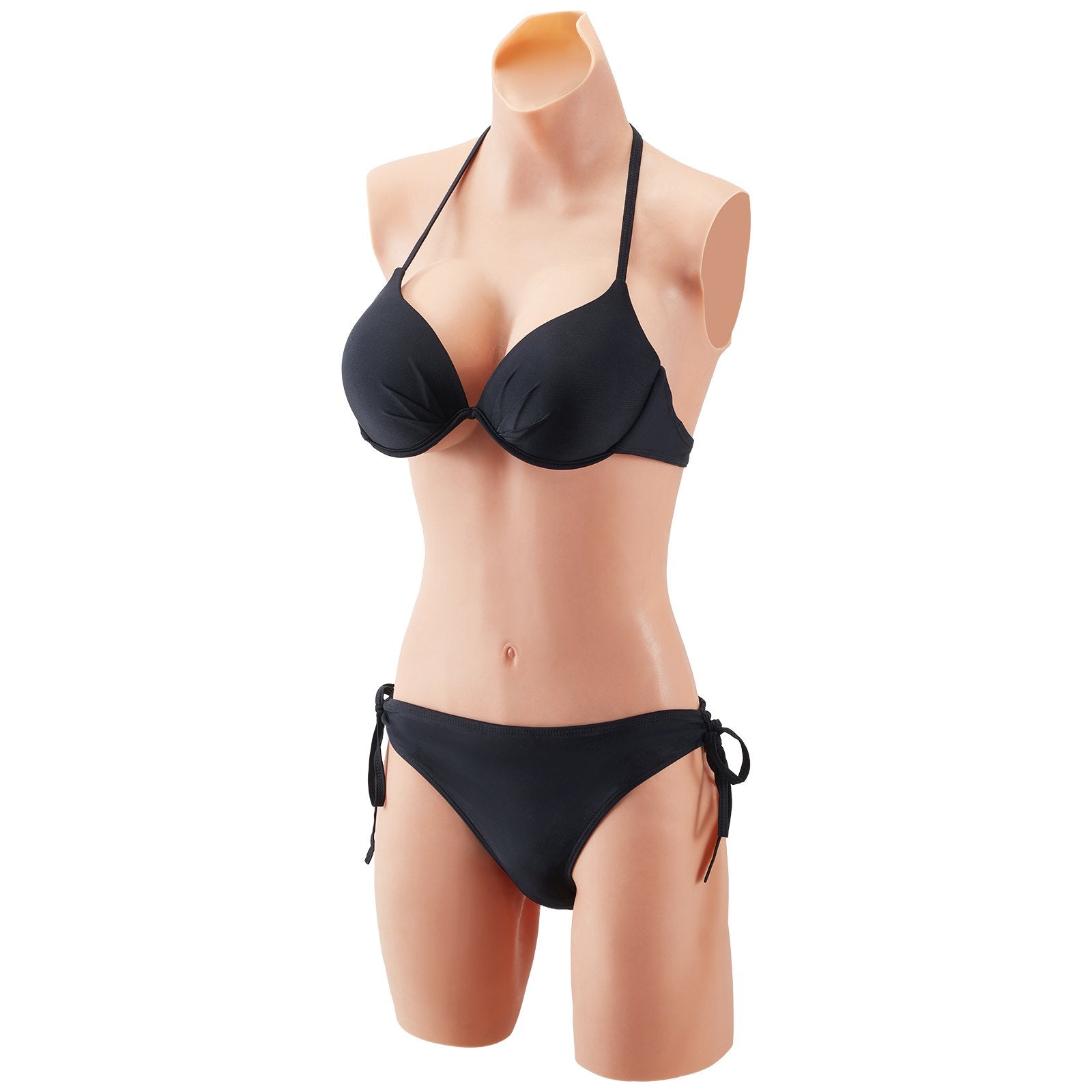 Premium D-Cup Silicone Bodysuit for Crossdressers - Realistic Silk Cotton-Filled Breastplate, Fake Boobs for Transgender, Cosplay, Drag Queen, Nude