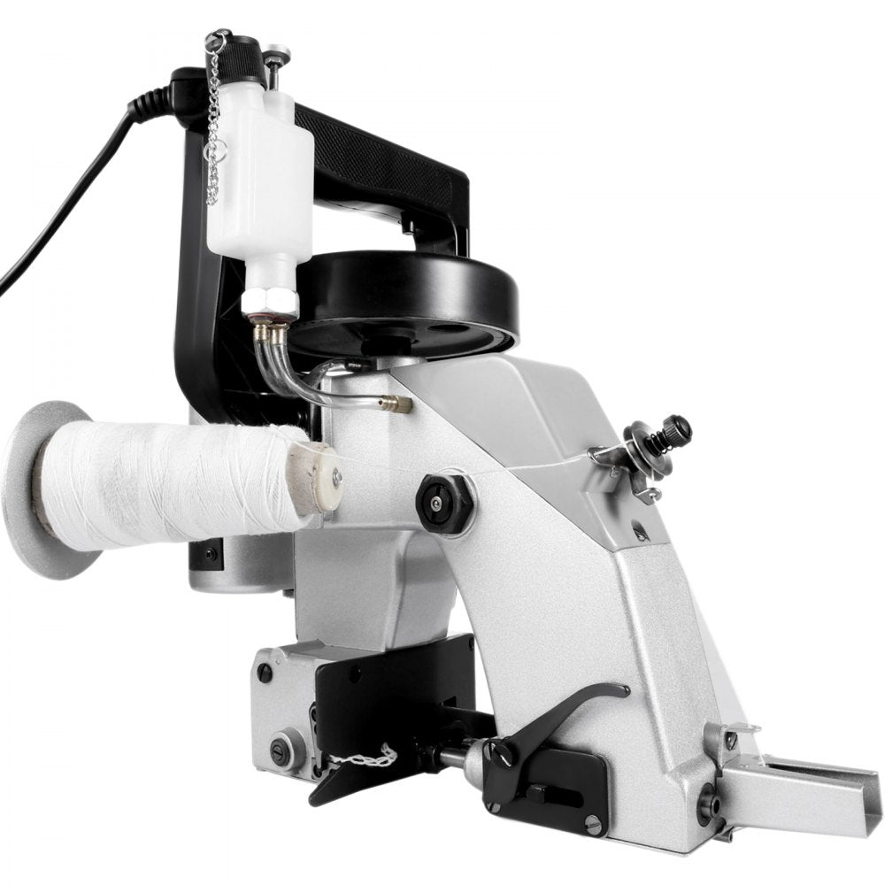 VEVOR Bag Closer Machine 110V Portable Electric Sewing Machine 90W Excellent Endurable Level Seaming Machine for Woven Snakeskin Bag Sack (Bag Closer Machine), White