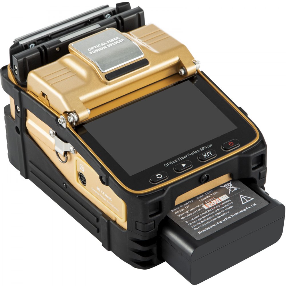 Advanced Automatic Fiber Optic Fusion Splicer Kit with Ribbon Splicing Capability