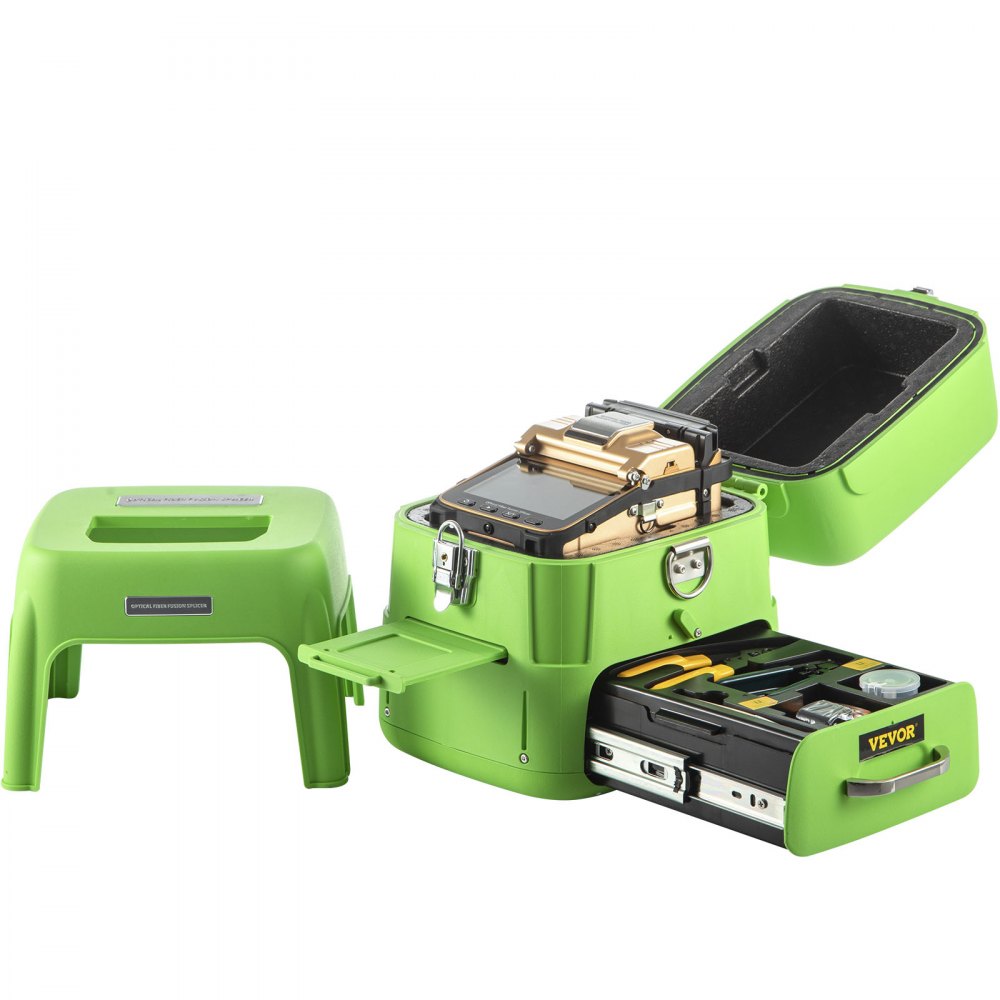 Advanced Automatic Fiber Optic Fusion Splicer Kit with Ribbon Splicing Capability