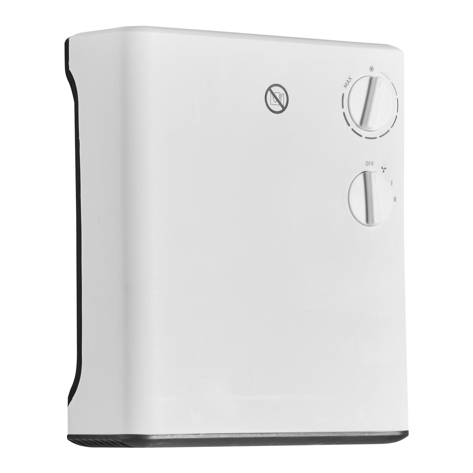 Compact 1500W Smart Wall-Mounted Electric Heater, Adjustable Knob, 3 Modes, Anti-Tip, Overheat Safe for Home, Office, Bathroom