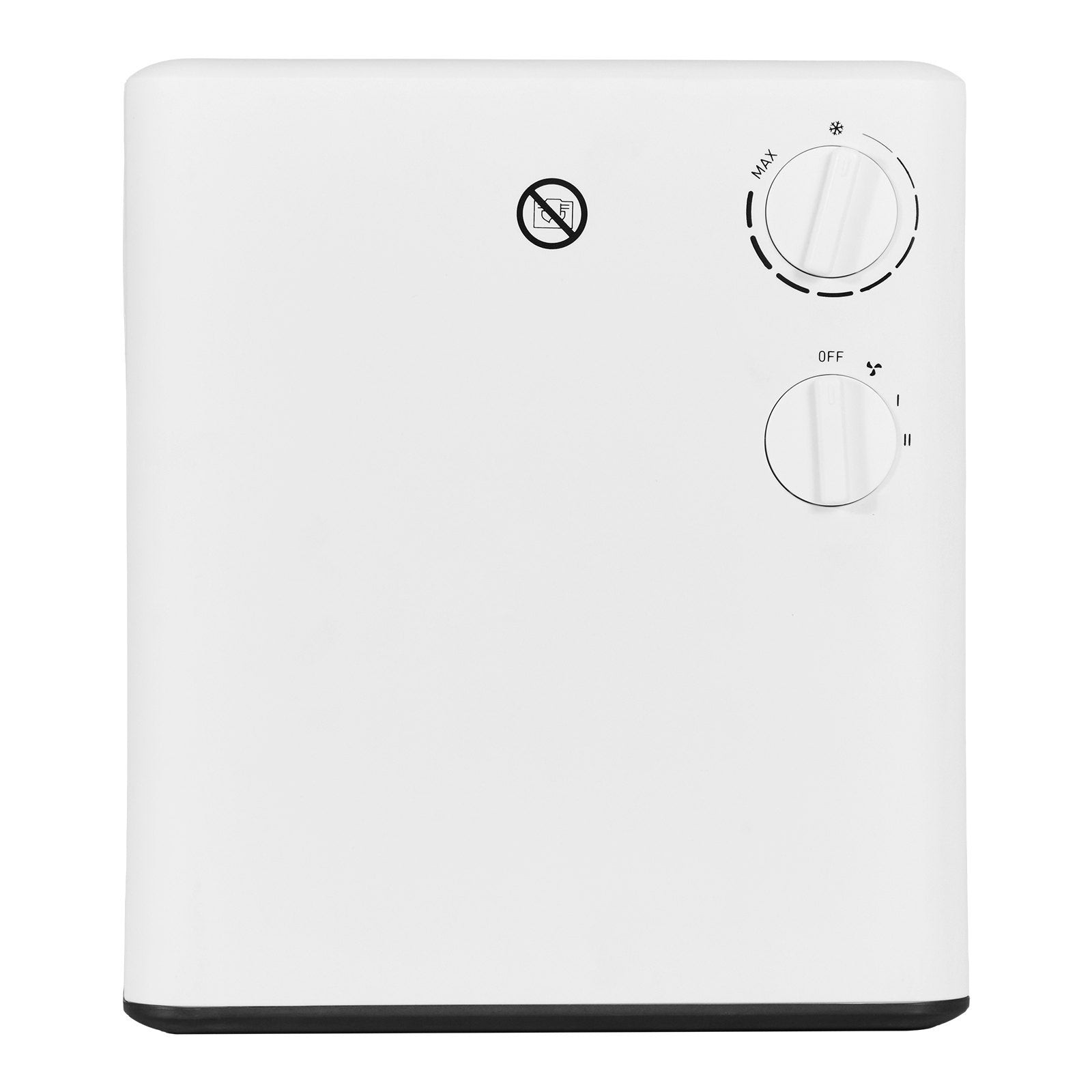 Compact 1500W Smart Wall-Mounted Electric Heater, Adjustable Knob, 3 Modes, Anti-Tip, Overheat Safe for Home, Office, Bathroom