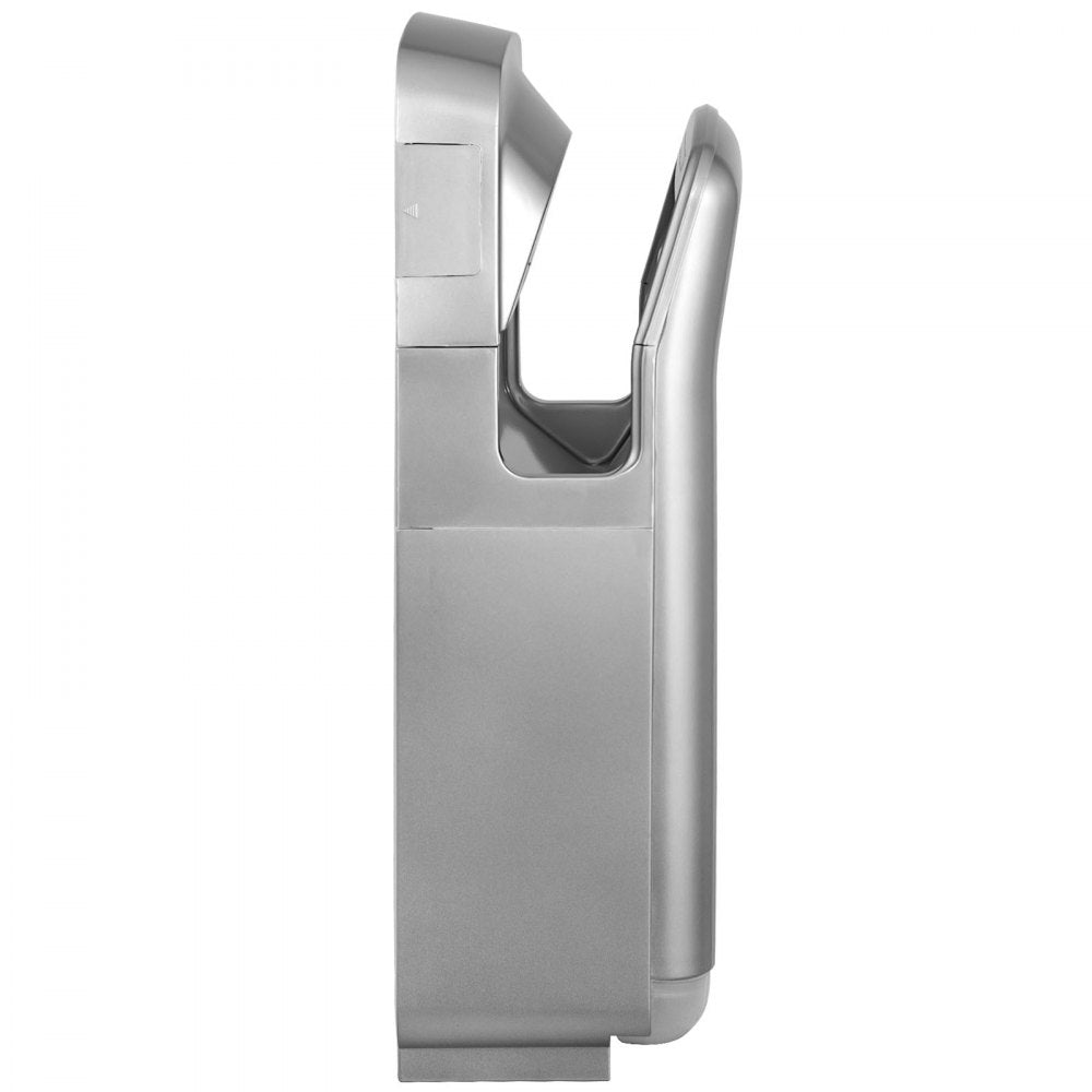 VEVOR Jet Hand Dryer, Premium Electric Commercial Blade Hand Dryer, ABS Air Dryer Hand with HEPA Filtration Wall Mount Hand Dryer, 1600W 110V Vertical Hand Dryer, High-Speed Automatic Infrared Silver