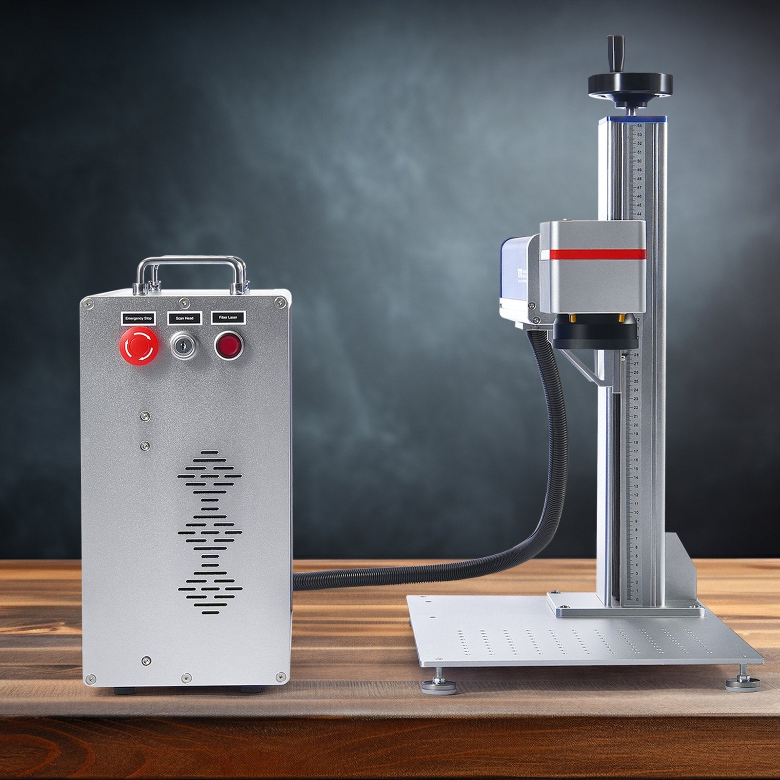 High-Precision 30W Fiber Laser Engraving Machine with LightBurn Compatibility, Ideal for Marking Aluminum, Steel, Jewelry, and Gold, 5.9" x 5.9" Area
