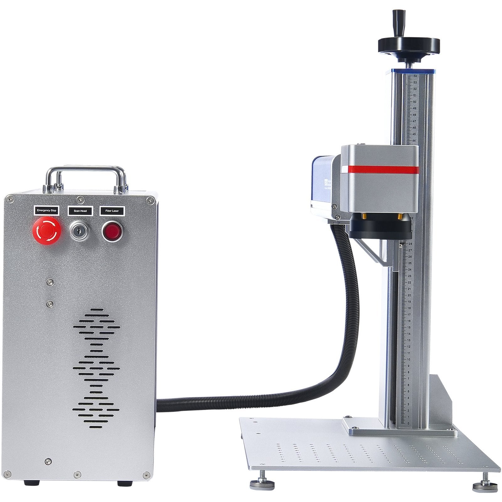 High-Precision 30W Fiber Laser Engraving Machine with LightBurn Compatibility, Ideal for Marking Aluminum, Steel, Jewelry, and Gold, 5.9" x 5.9" Area