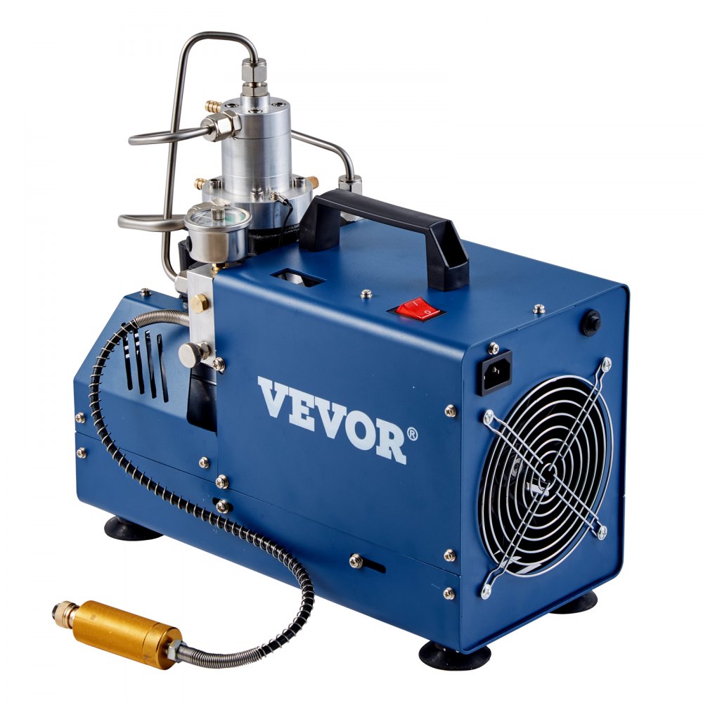 VEVOR High Pressure Compressor, 4500PSI/30MPA/300BAR High Pressure Air Compressor, 1800W 110V Manual Stop Compressor